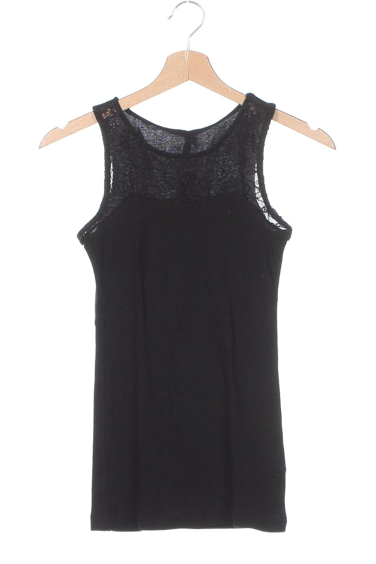 Tricou de damă Sinsay, Mărime XS, Culoare Negru, Preț 71,43 Lei