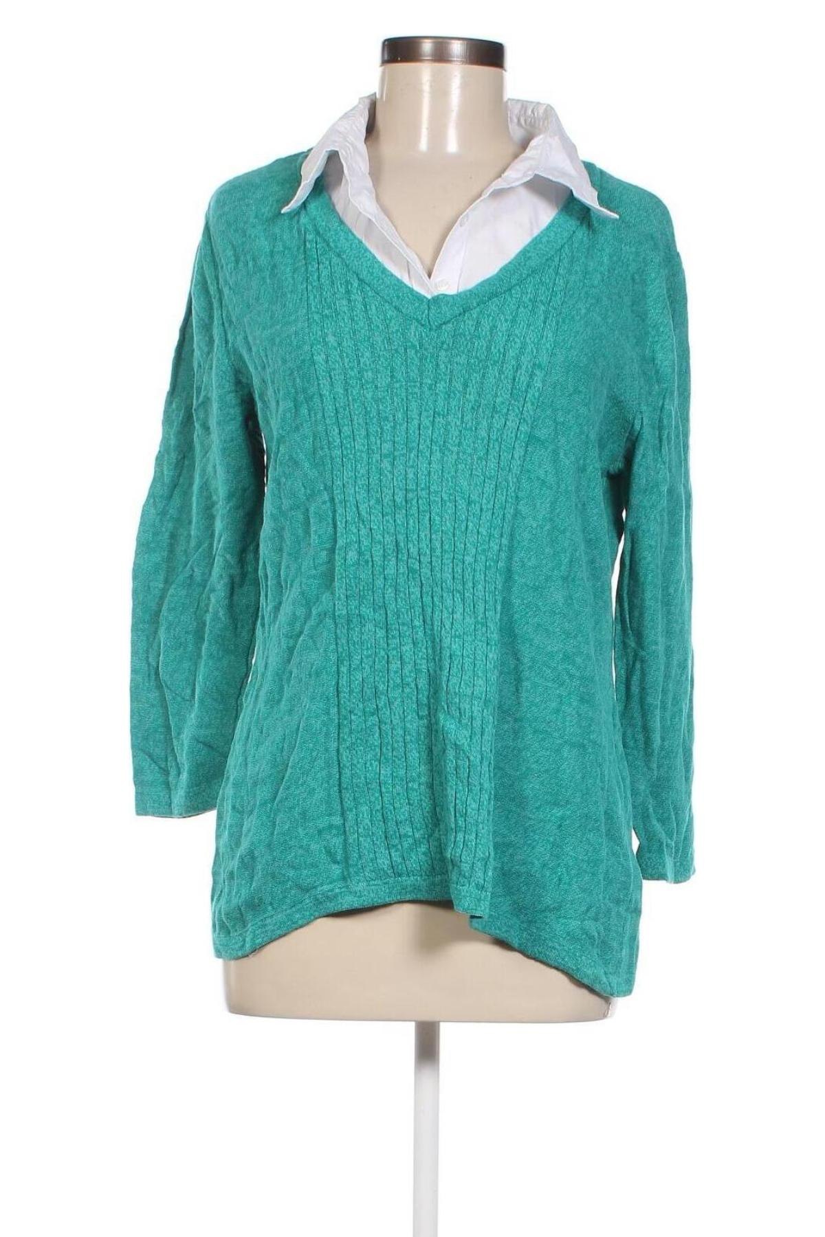 Damenpullover Basic Editions, Größe M, Farbe Grün, Preis 20,49 €