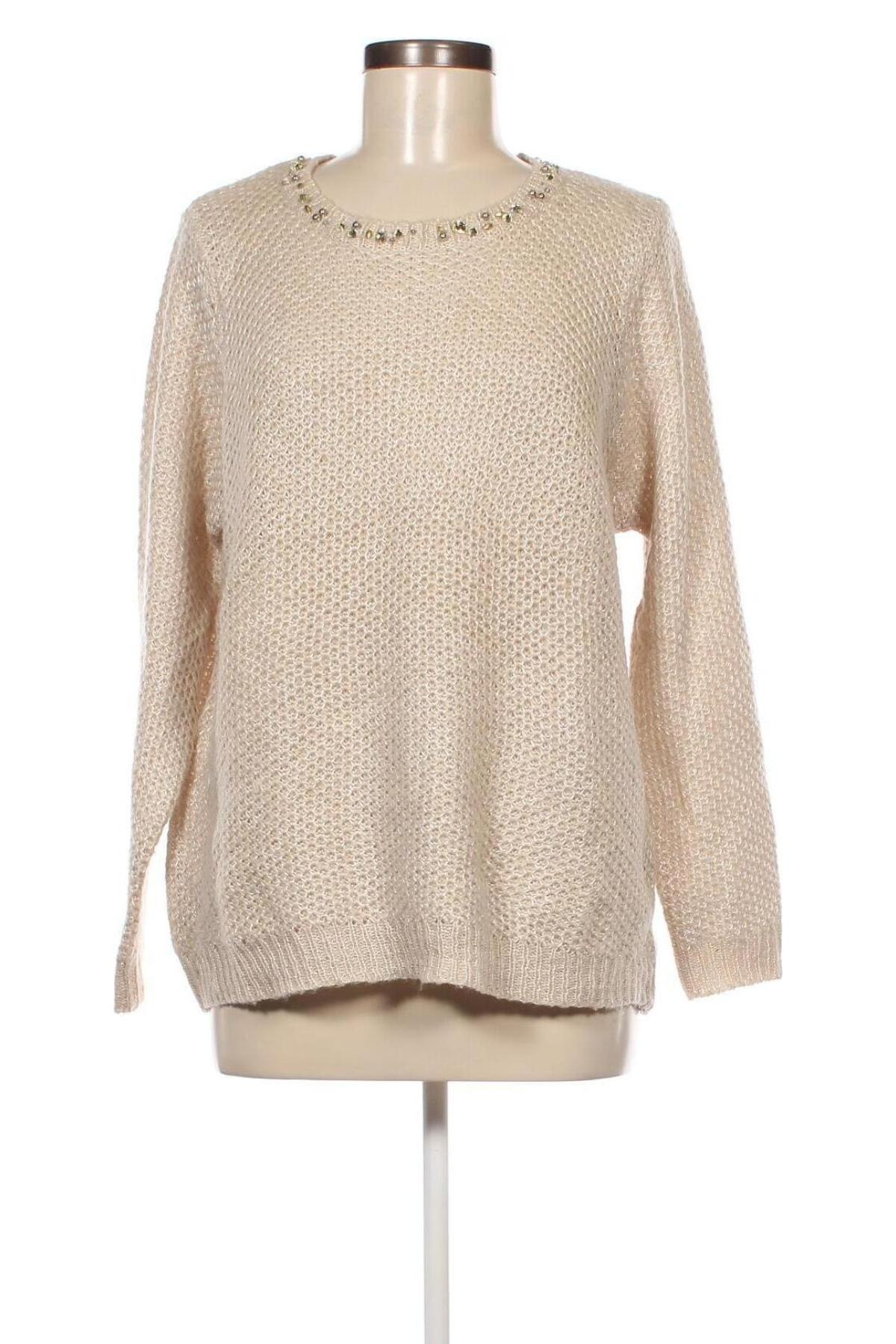 Damenpullover Canda, Größe L, Farbe Beige, Preis 10,49 €