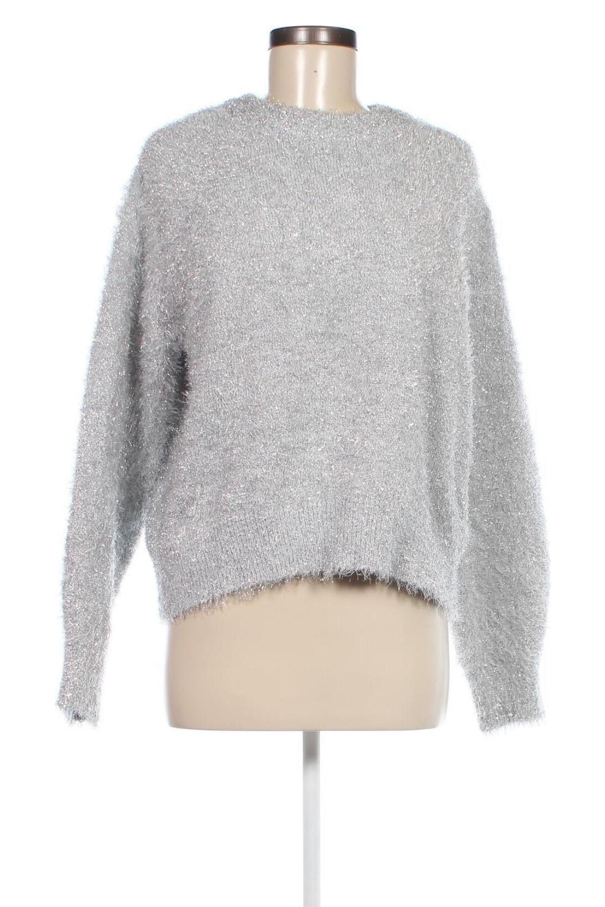 Damski sweter H&M, Rozmiar S, Kolor Srebrzysty, Cena 92,99 zł