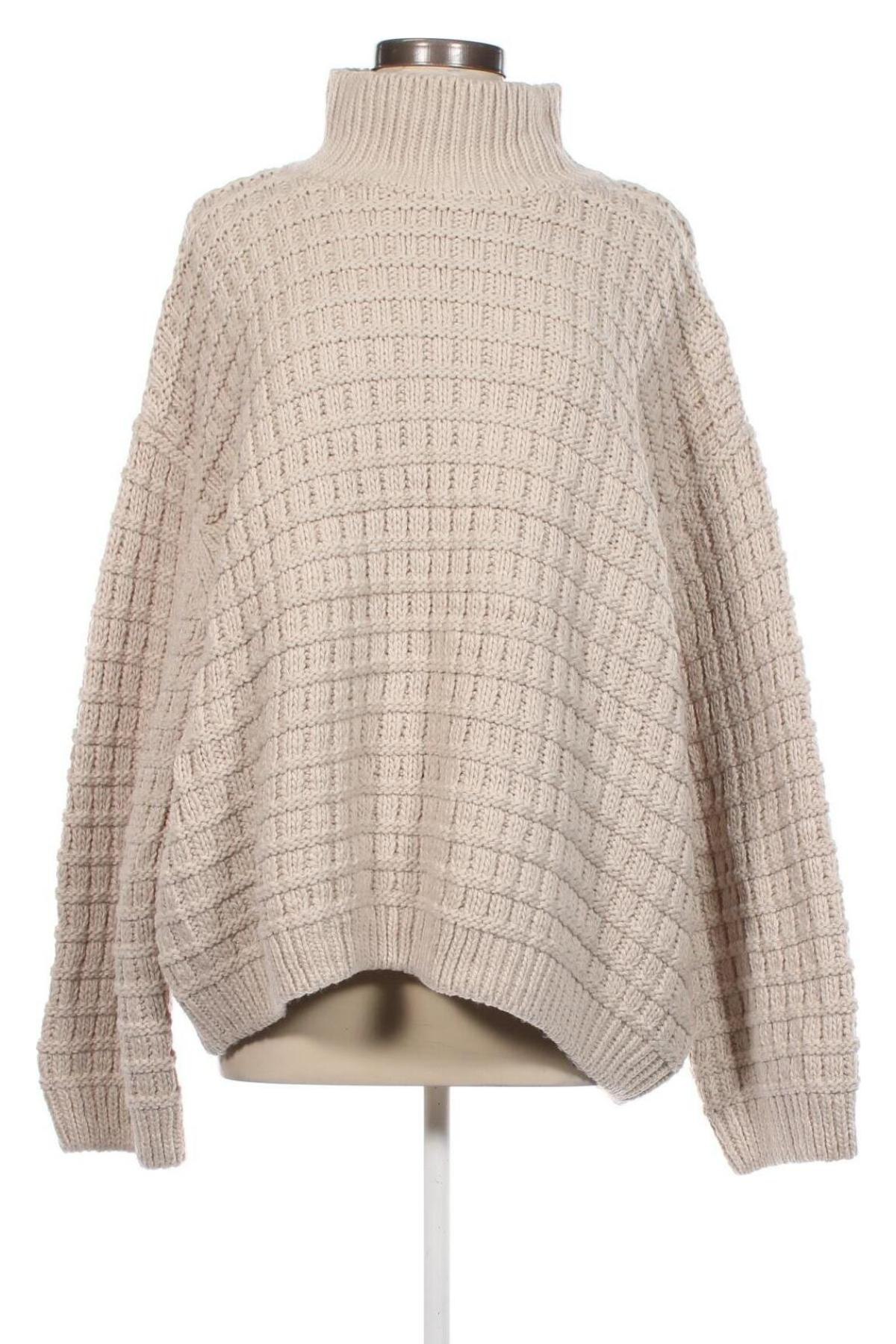 Damski sweter H&M, Rozmiar XL, Kolor Beżowy, Cena 92,99 zł