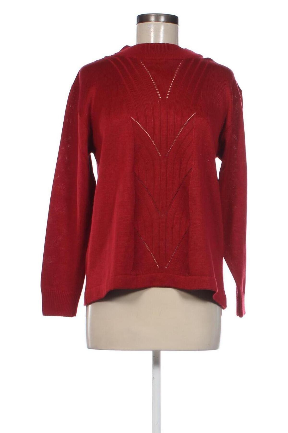 Damenpullover Moda Vilona, Größe M, Farbe Rot, Preis 10,49 €