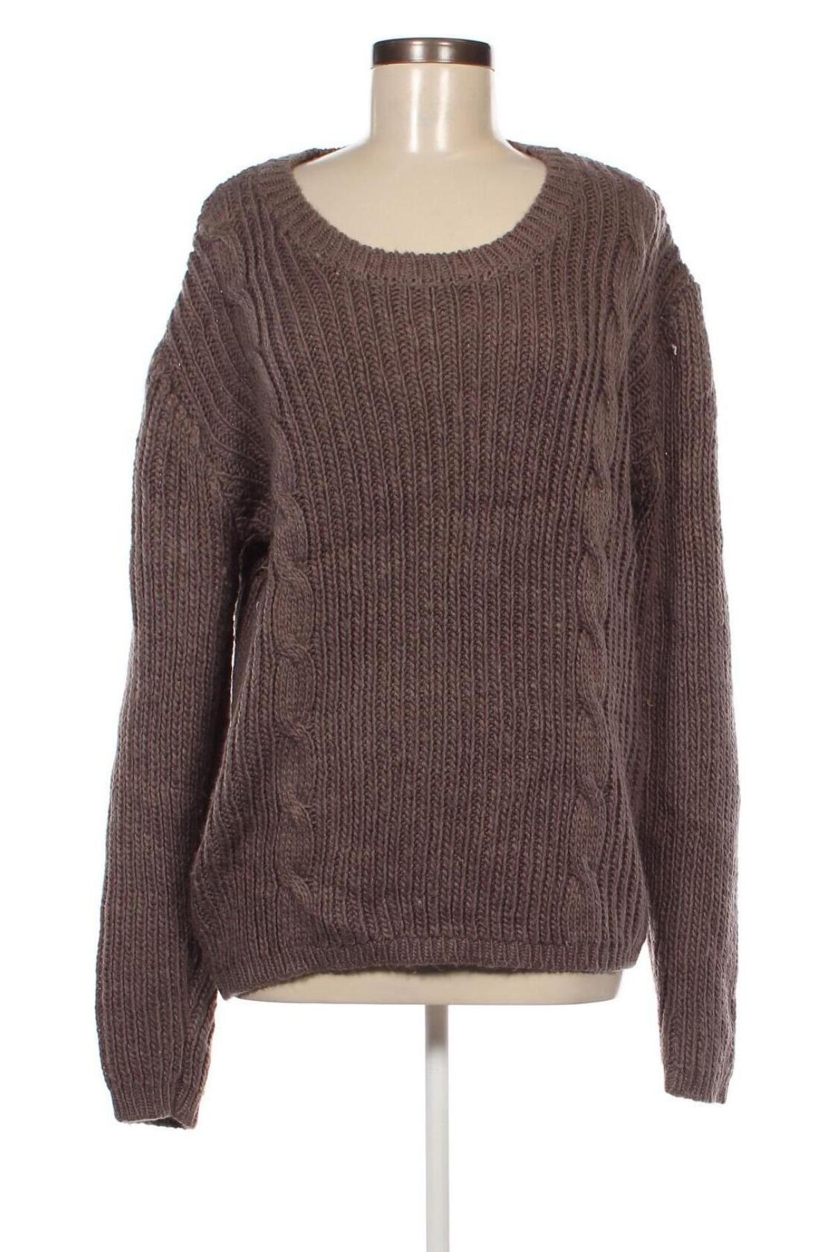 Damenpullover Think Positive, Größe XL, Farbe Braun, Preis € 13,99