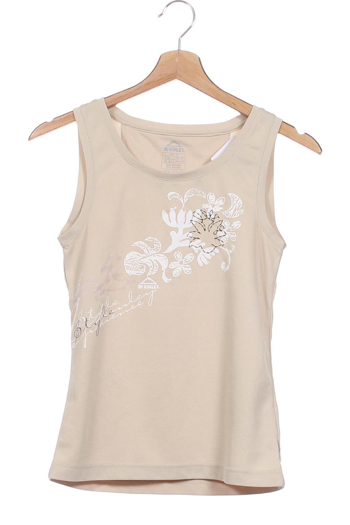 Damen Sporttop McKinley, Größe XS, Farbe Beige, Preis 10,00 €