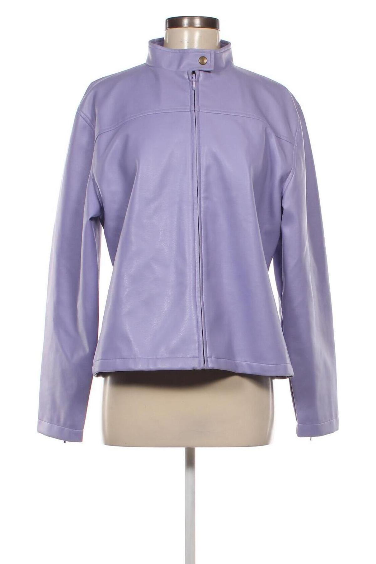 Damen Lederjacke, Größe L, Farbe Lila, Preis € 21,49