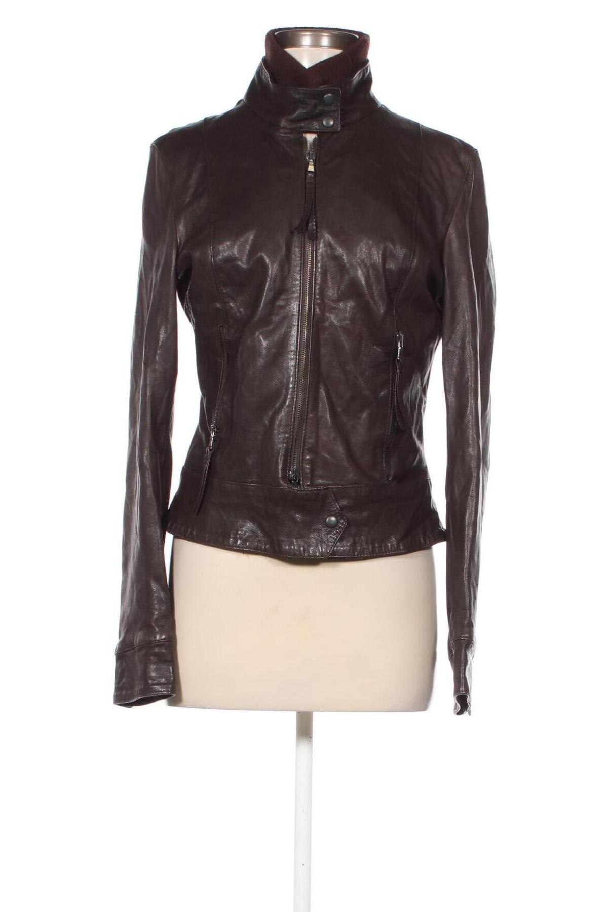 Damen Lederjacke, Größe XL, Farbe Braun, Preis 37,99 €