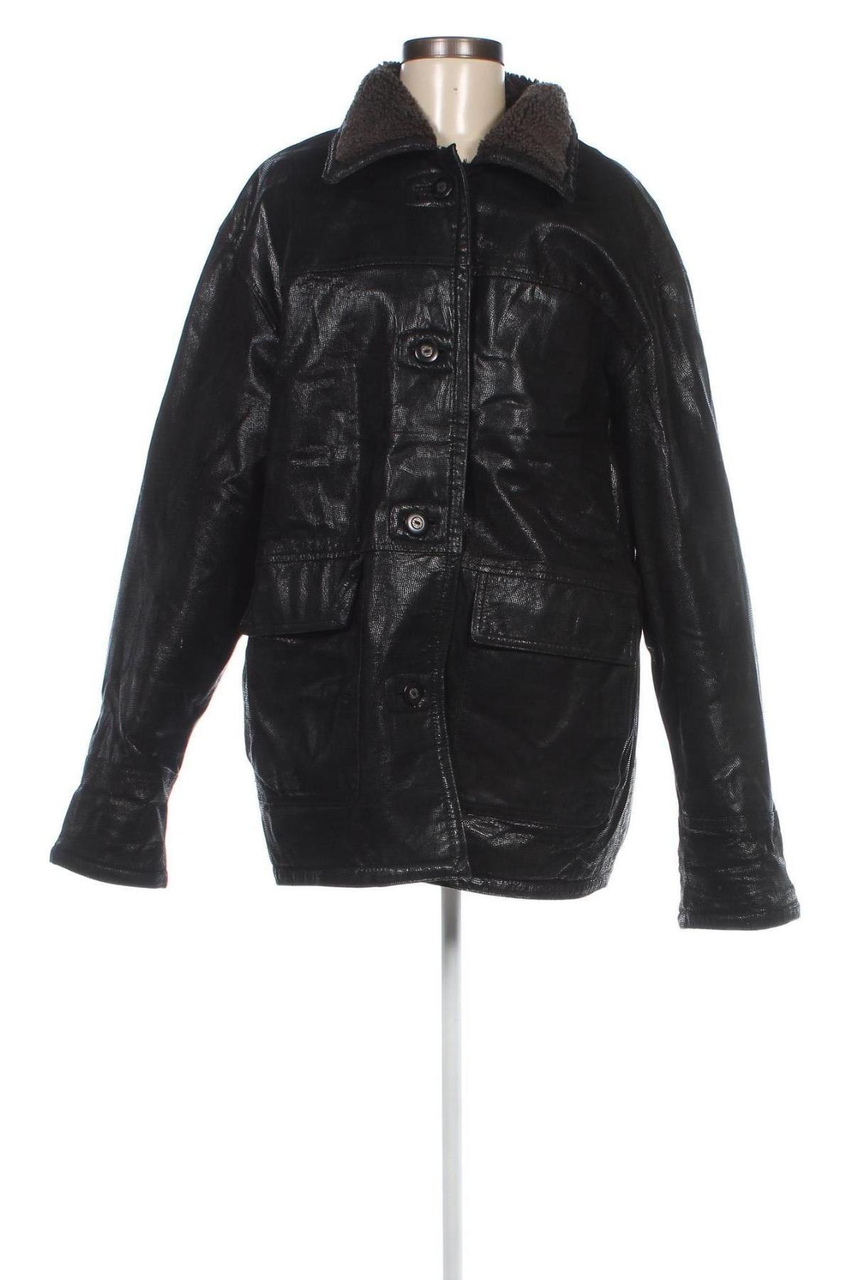 Damen Lederjacke, Größe XXL, Farbe Schwarz, Preis € 67,99