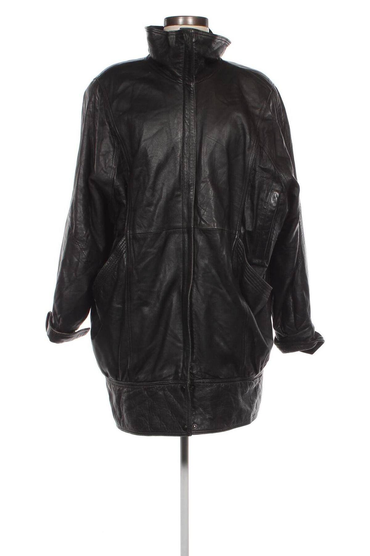 Damen Lederjacke, Größe M, Farbe Schwarz, Preis € 34,49