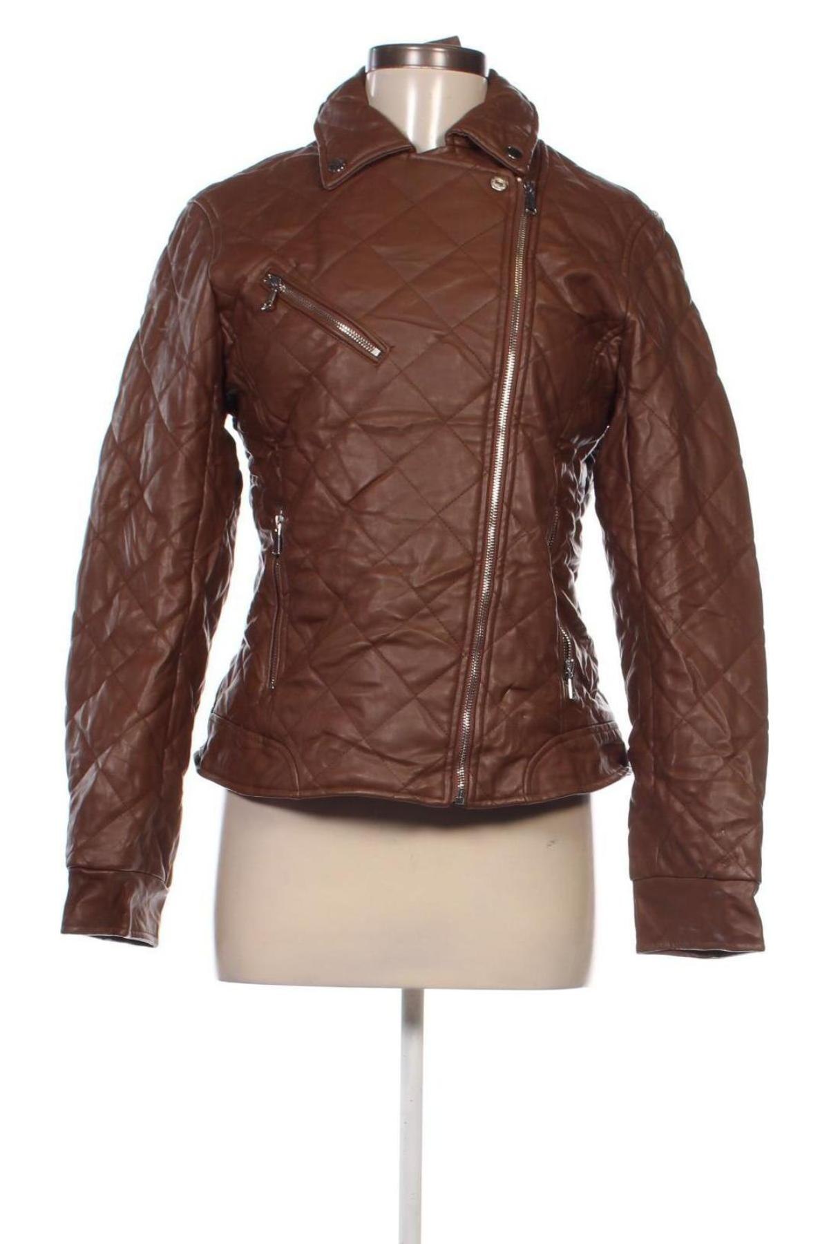 Damen Lederjacke, Größe XL, Farbe Braun, Preis 40,99 €