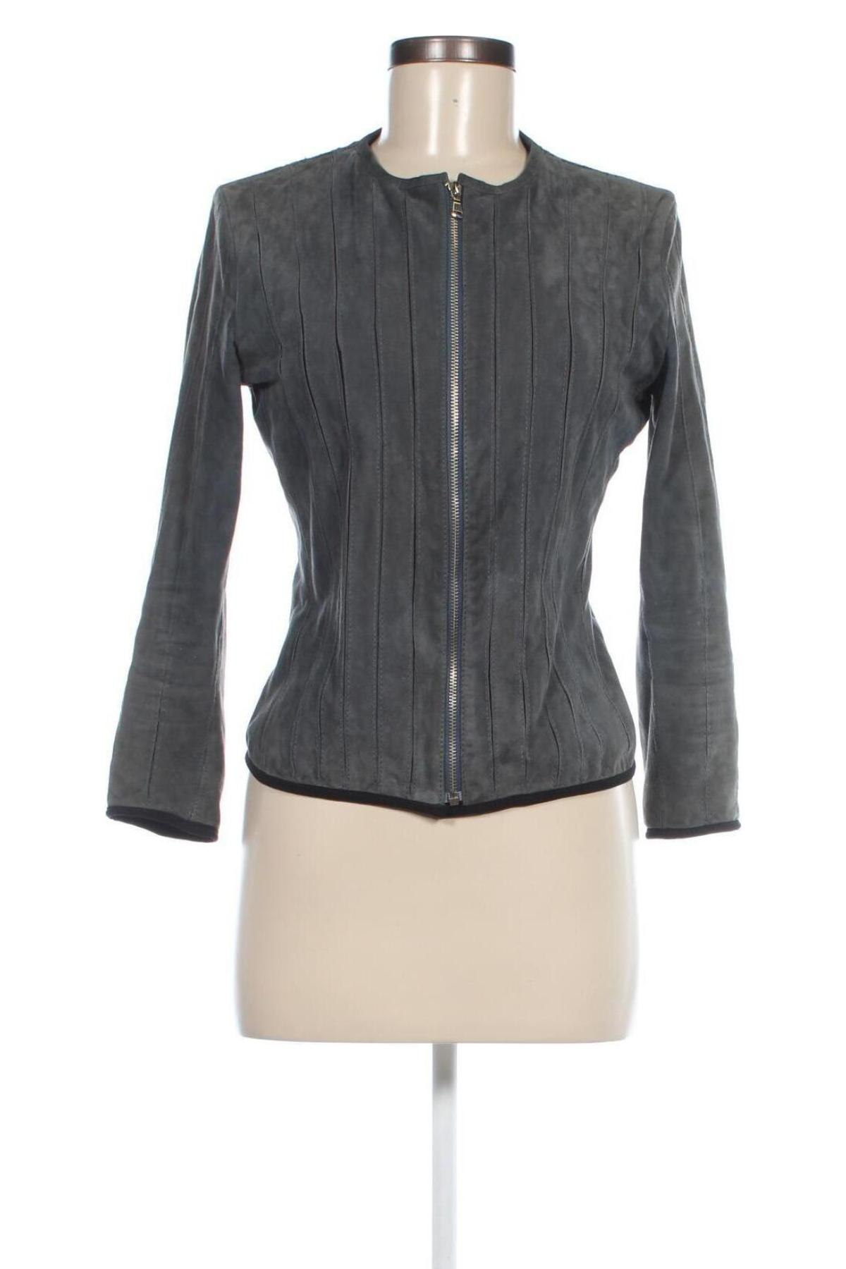 Damen Lederjacke Emilio Romanelli, Größe M, Farbe Grau, Preis € 49,62