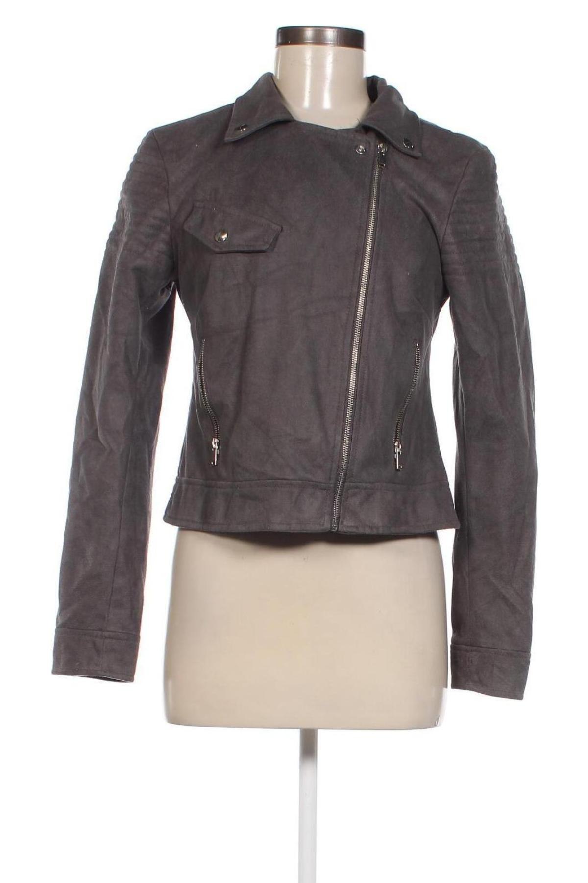 Damen Lederjacke Laura Torelli, Größe S, Farbe Grau, Preis 40,99 €