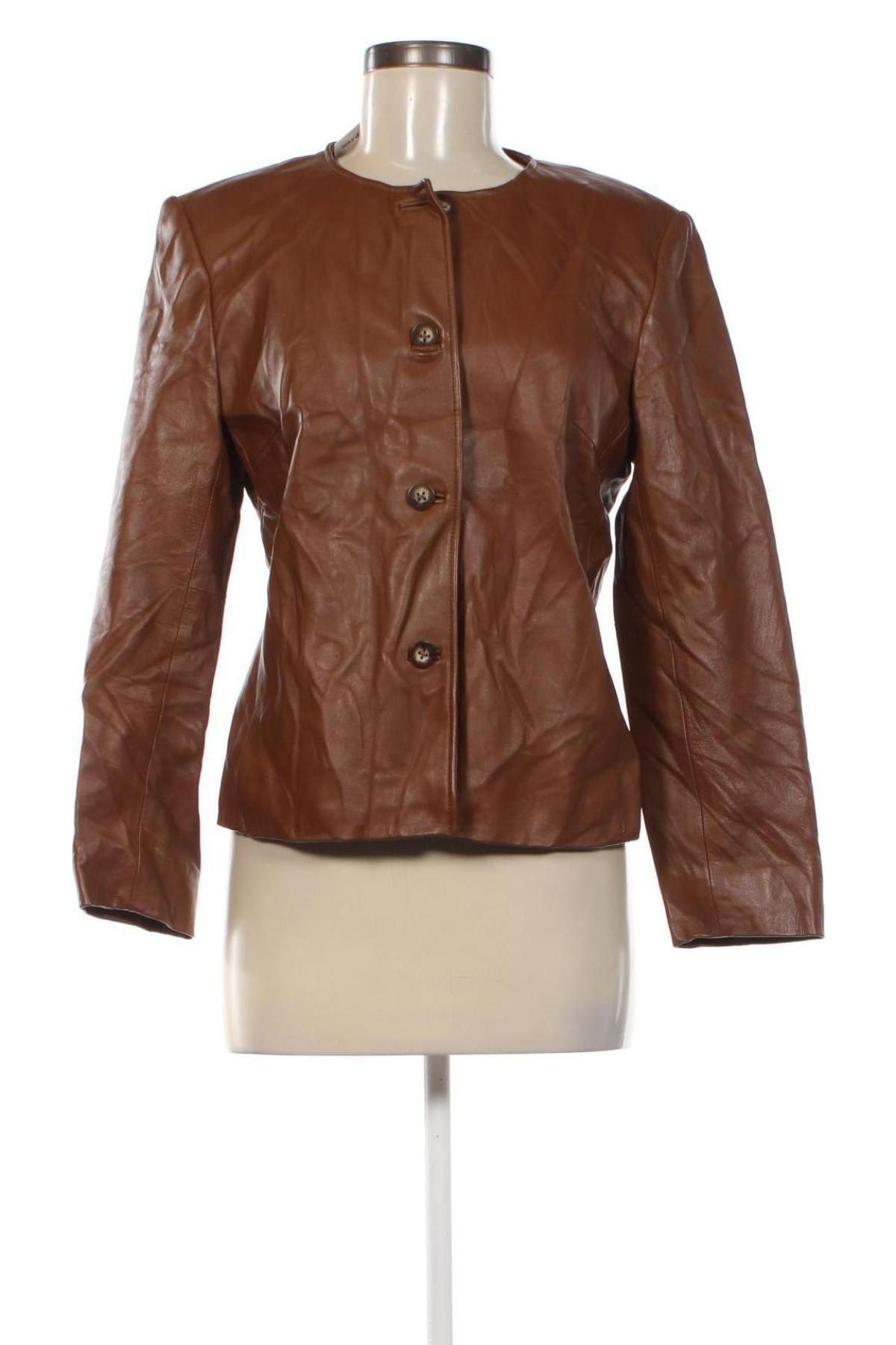 Damen Lederjacke Talbots, Größe M, Farbe Braun, Preis 67,99 €