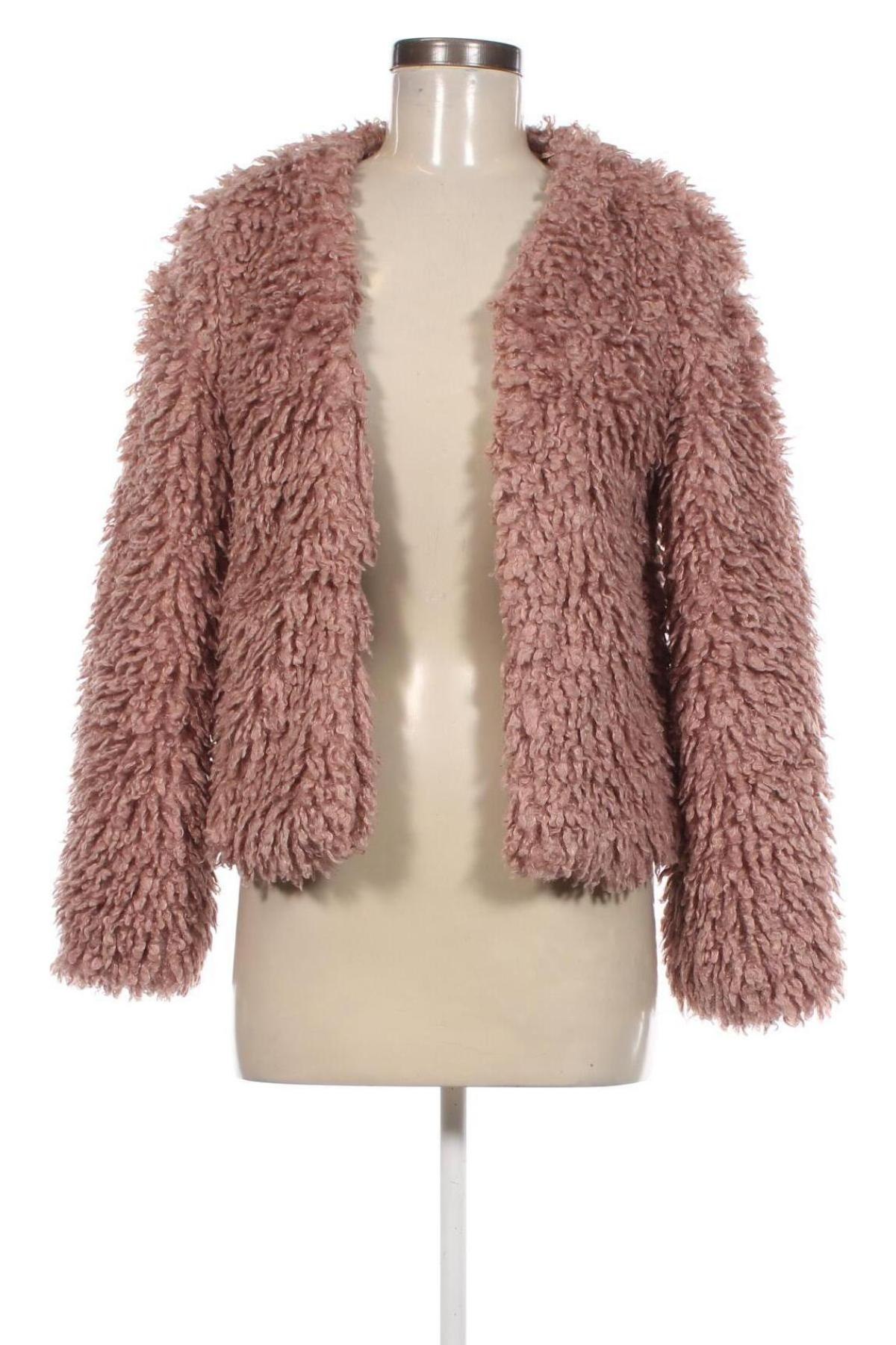 Damenmantel Bershka, Größe XS, Farbe Rosa, Preis € 61,49