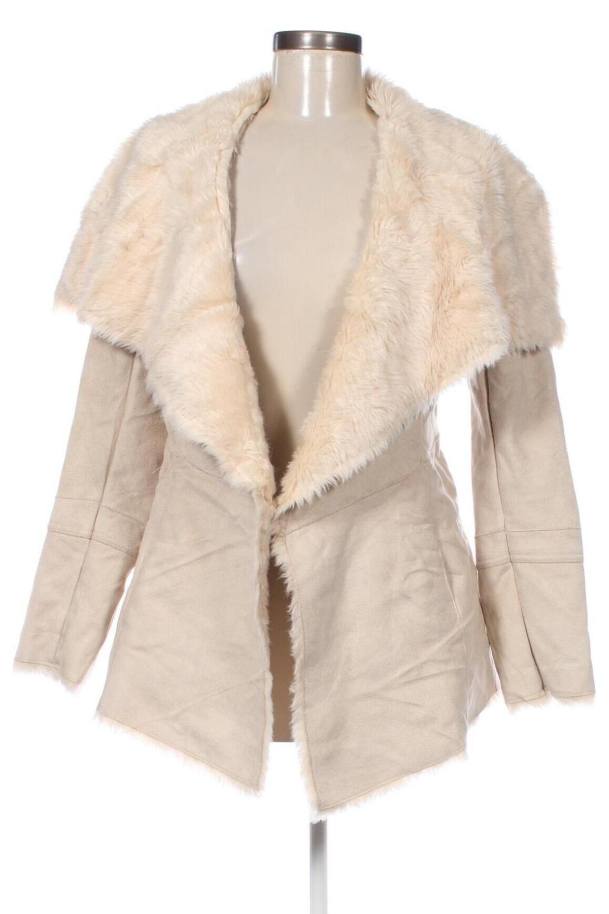 Damenmantel Bershka, Größe M, Farbe Beige, Preis 40,99 €