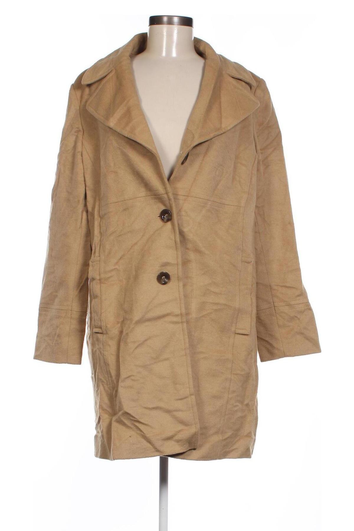 Damenmantel Larry Levine, Größe L, Farbe Beige, Preis € 66,99