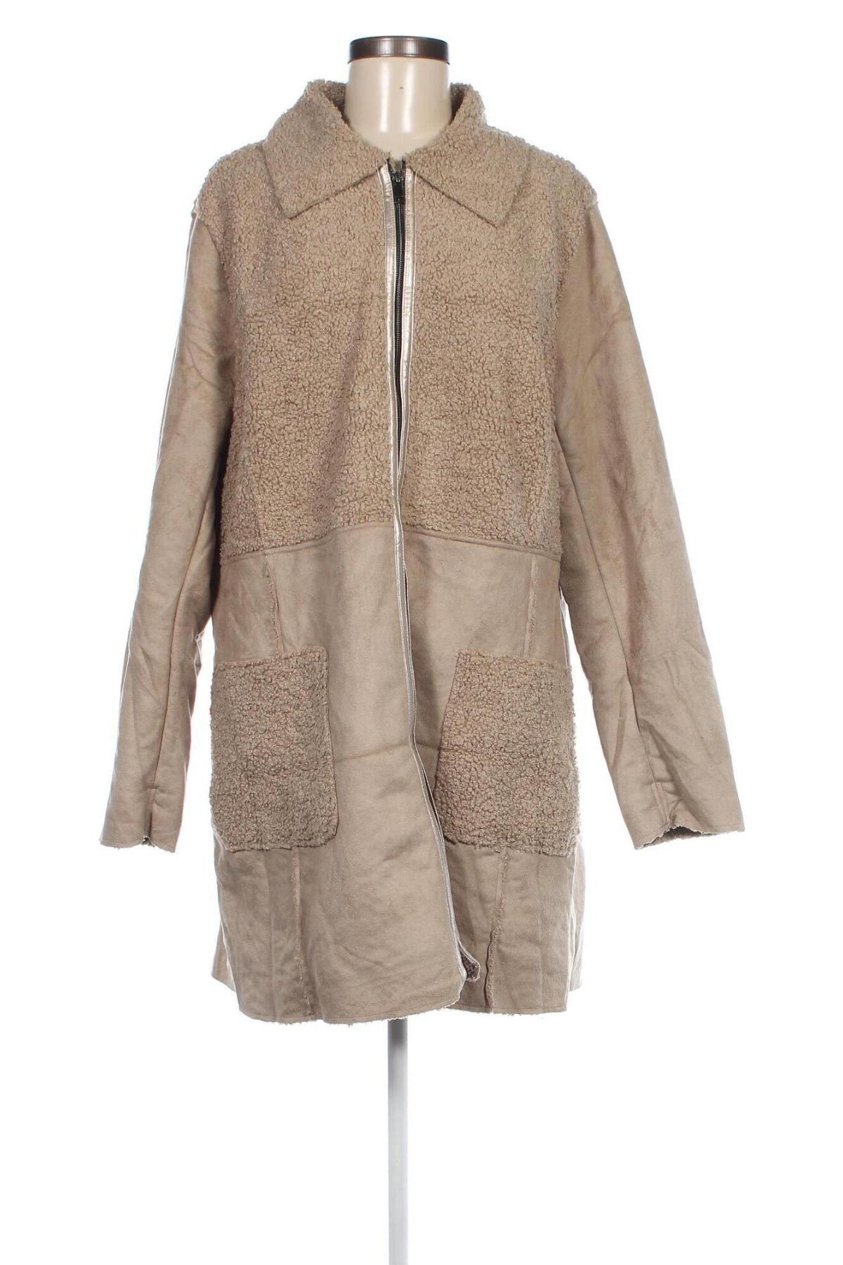 Damenmantel Laura Torelli, Größe L, Farbe Beige, Preis € 20,99