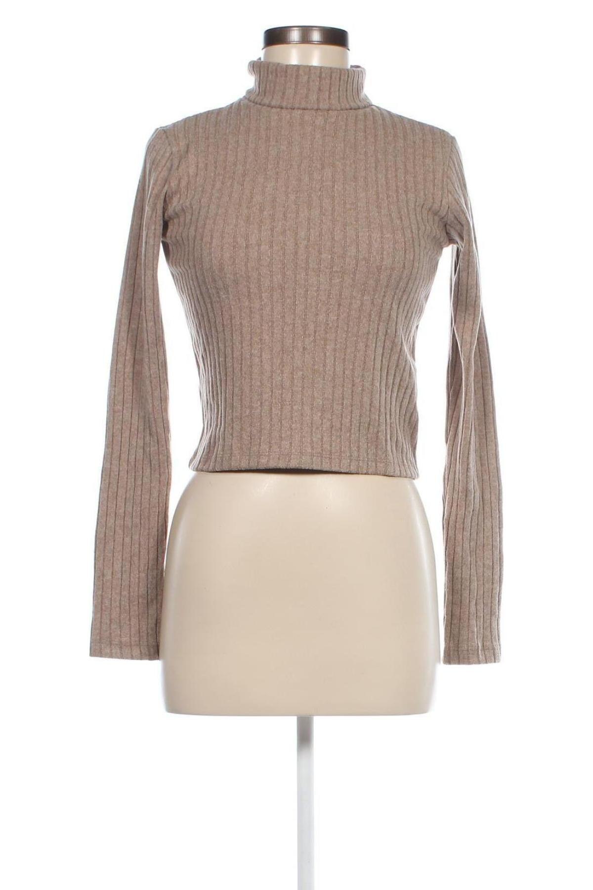 Damen Rollkragen Pull&Bear, Größe L, Farbe Beige, Preis 5,99 €