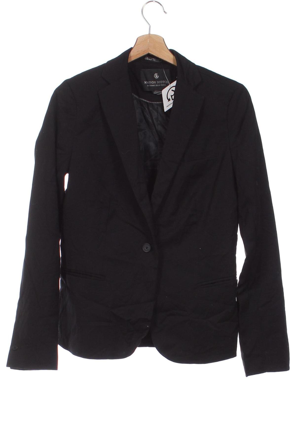 Damen Blazer Maison Scotch, Größe XS, Farbe Schwarz, Preis € 71,99