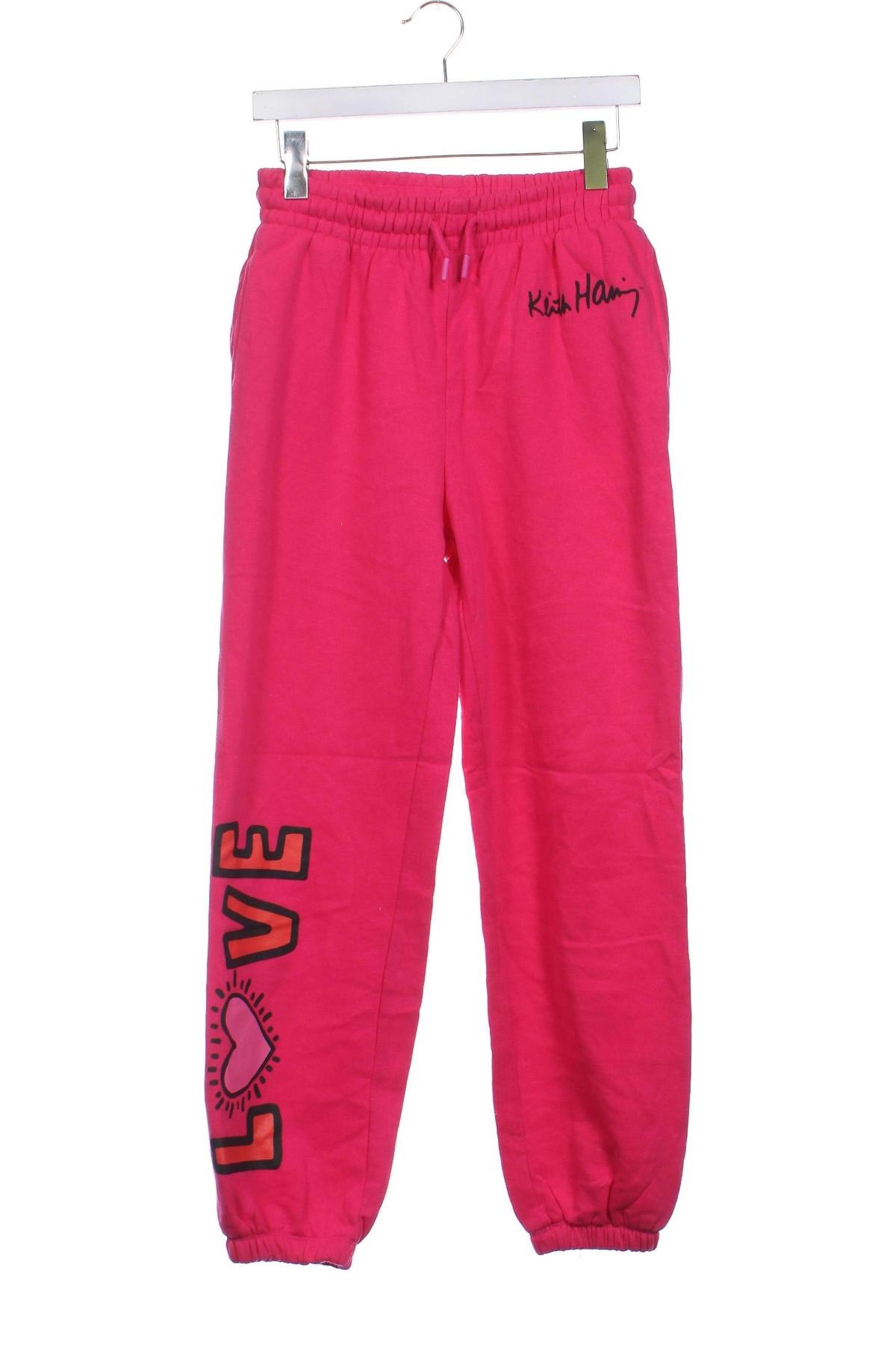 Pantaloni trening de femei Keith Haring, Mărime XS, Culoare Roz, Preț 111,99 Lei