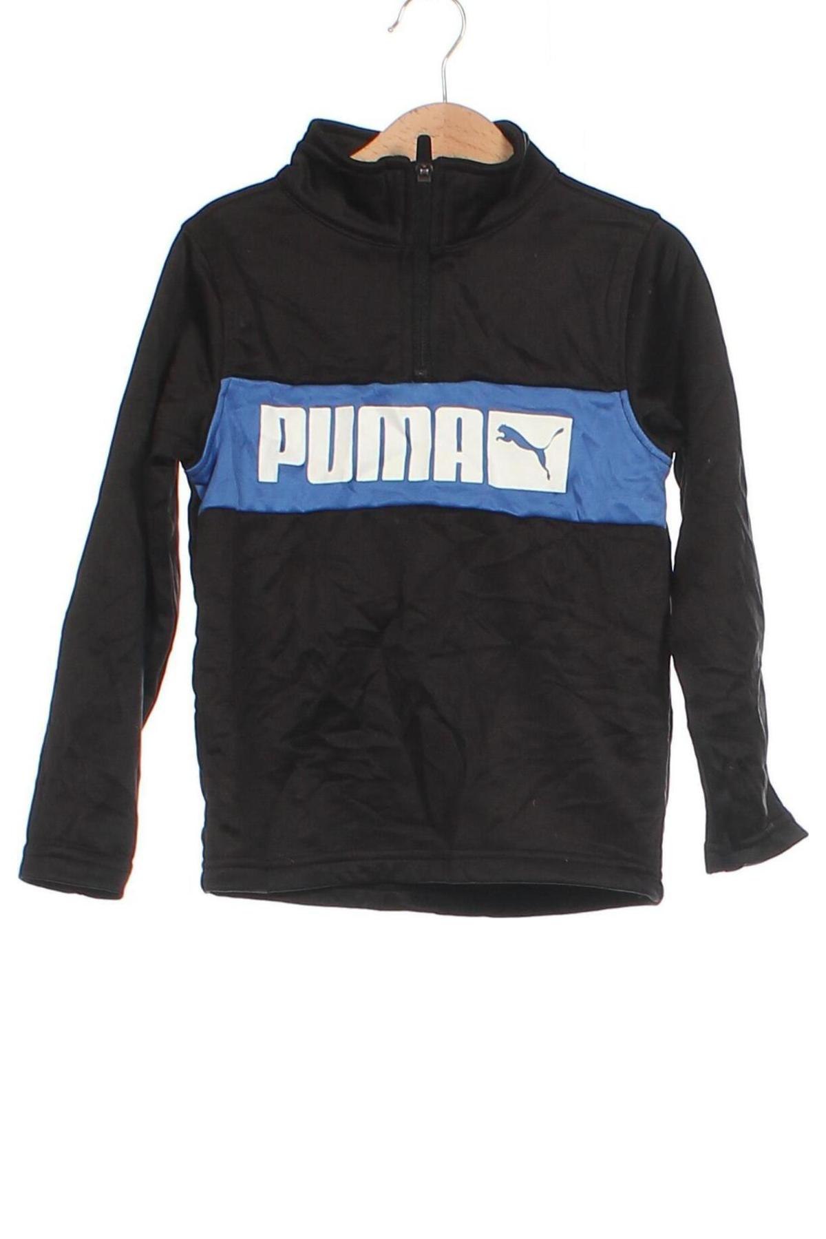 Детска блуза PUMA, Размер 5-6y/ 116-122 см, Цвят Черен, Цена 25,49 лв.