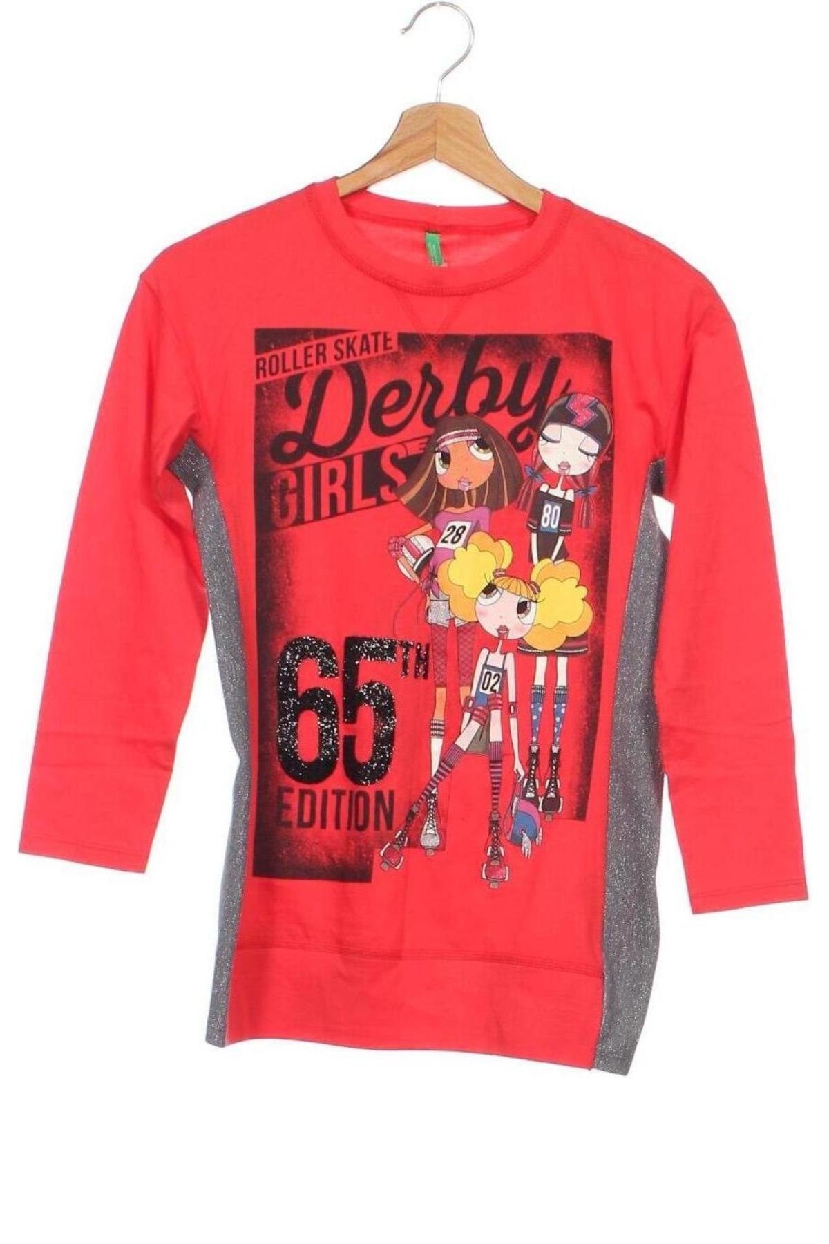 Kinder Shirt United Colors Of Benetton, Größe 10-11y/ 146-152 cm, Farbe Rot, Preis 26,09 €