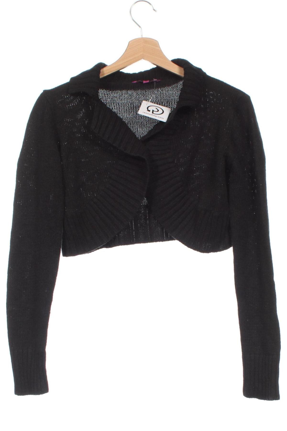 Kinder Strickjacke, Größe 10-11y/ 146-152 cm, Farbe Schwarz, Preis 5,99 €