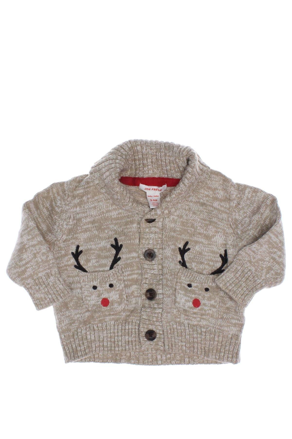 Kinder Strickjacke Joe Fresh, Größe 3-6m/ 62-68 cm, Farbe Beige, Preis € 11,99