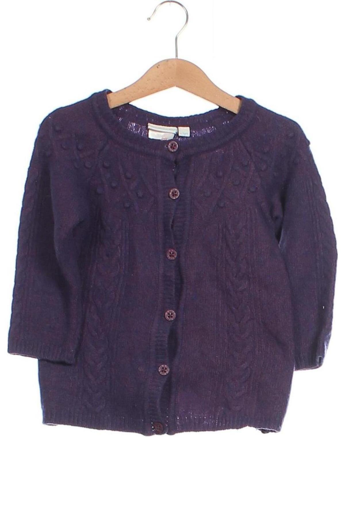 Kinder Strickjacke Jojo Maman Bebe, Größe 4-5y/ 110-116 cm, Farbe Lila, Preis € 8,49