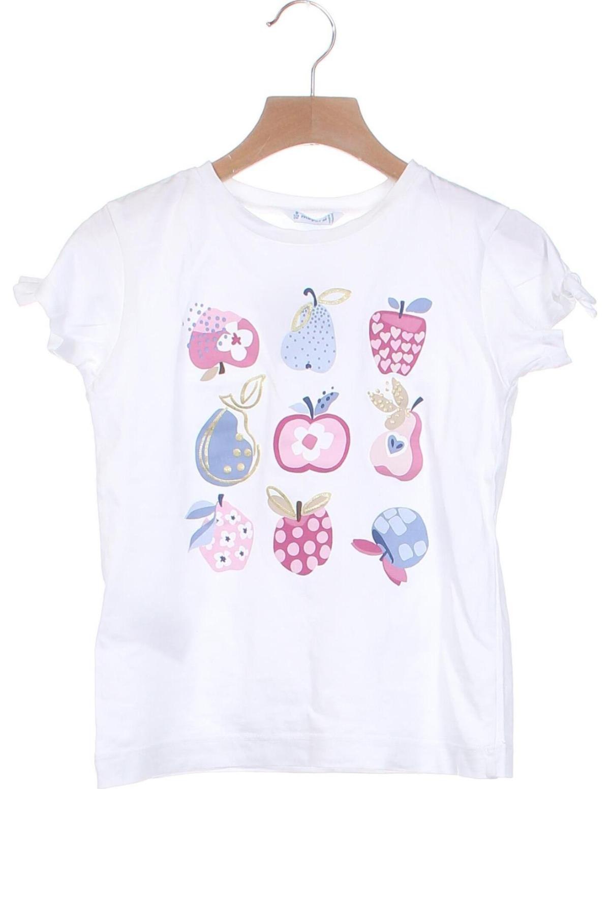 Kinder T-Shirt Mayoral, Größe 7-8y/ 128-134 cm, Farbe Weiß, Preis € 7,67