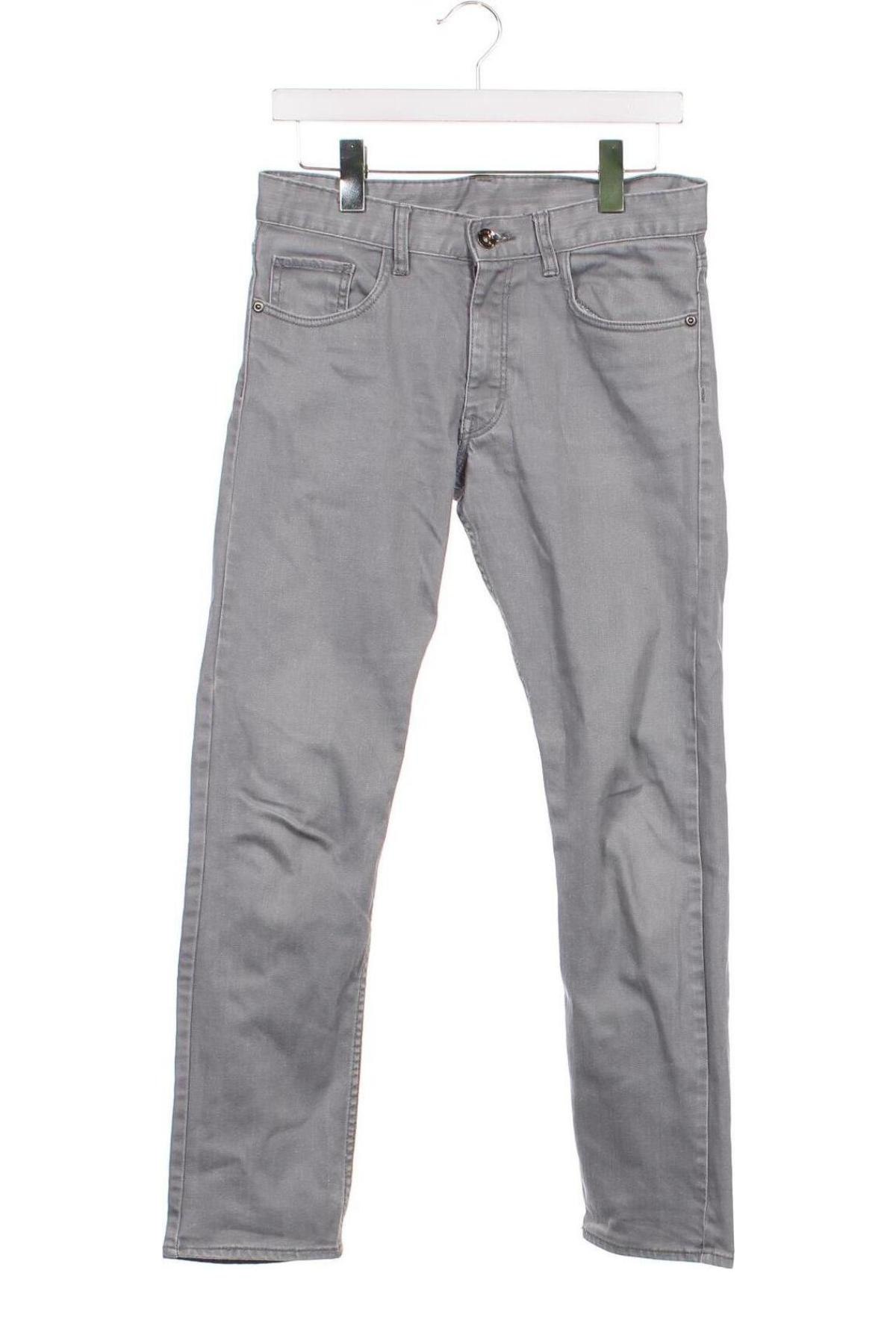 Dziecięce jeansy H&M, Rozmiar 12-13y/ 158-164 cm, Kolor Szary, Cena 73,56 zł