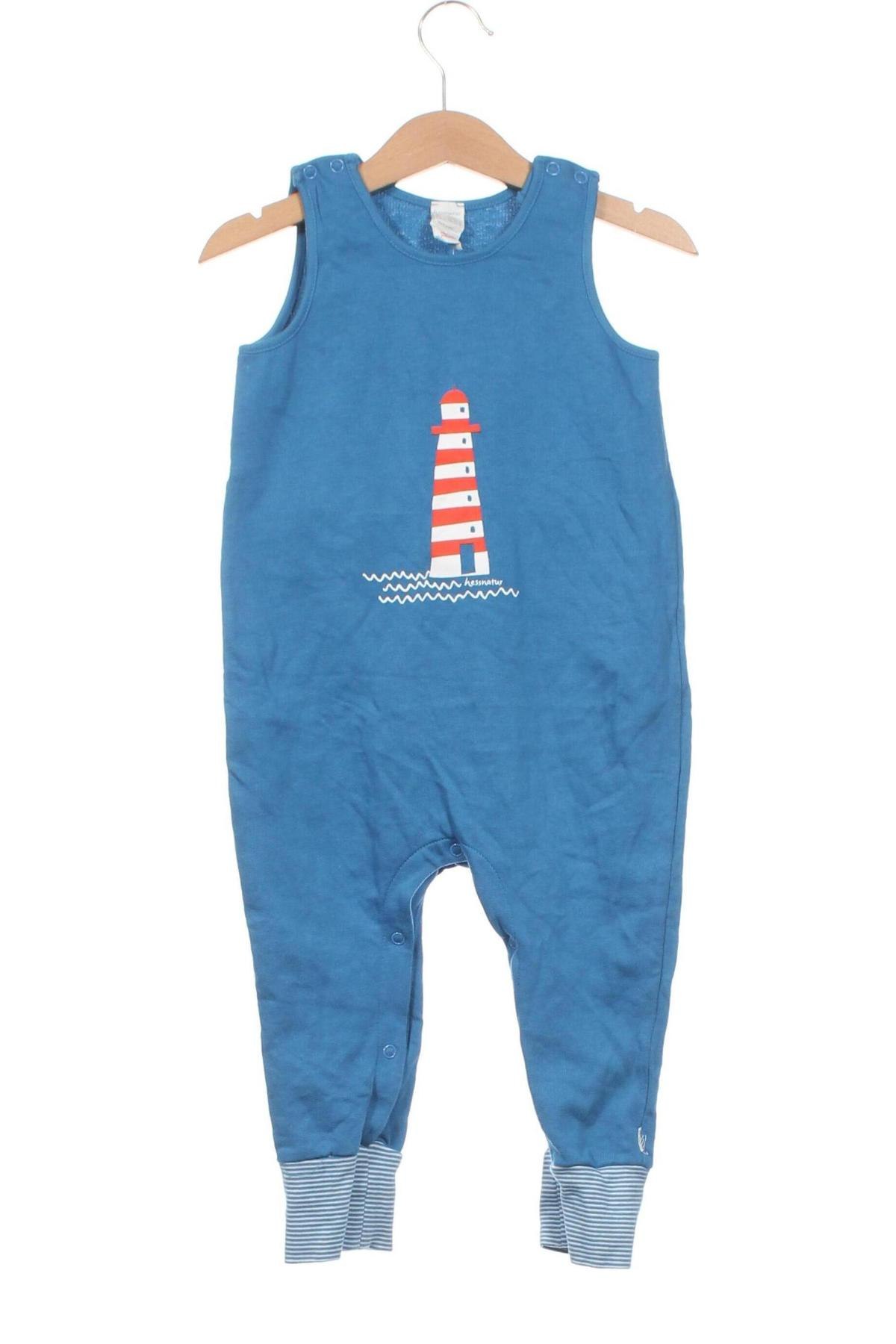 Kinder Overall Hessnatur, Größe 12-18m/ 80-86 cm, Farbe Blau, Preis 25,00 €