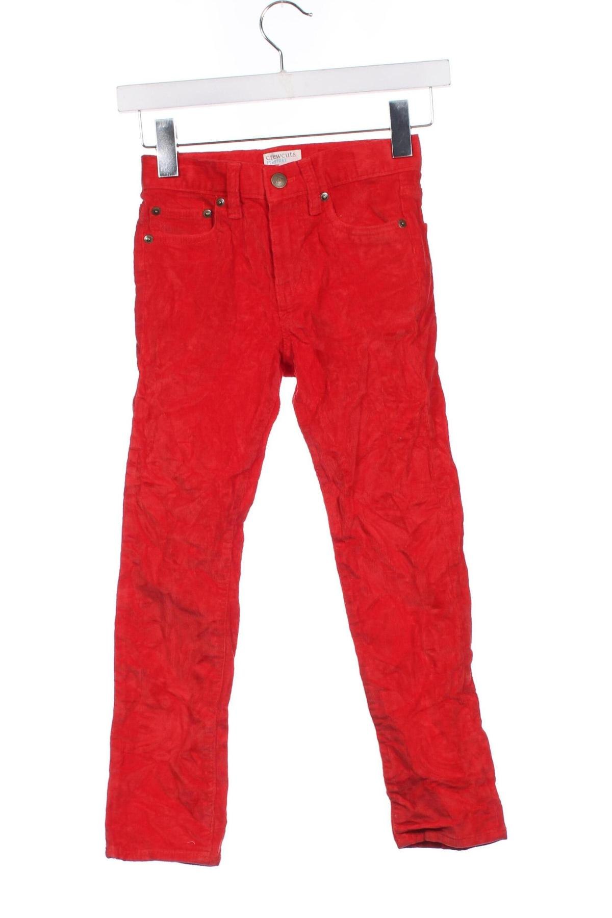 Pantaloni pentru copii Crewcuts, Mărime 6-7y/ 122-128 cm, Culoare Roșu, Preț 69,99 Lei