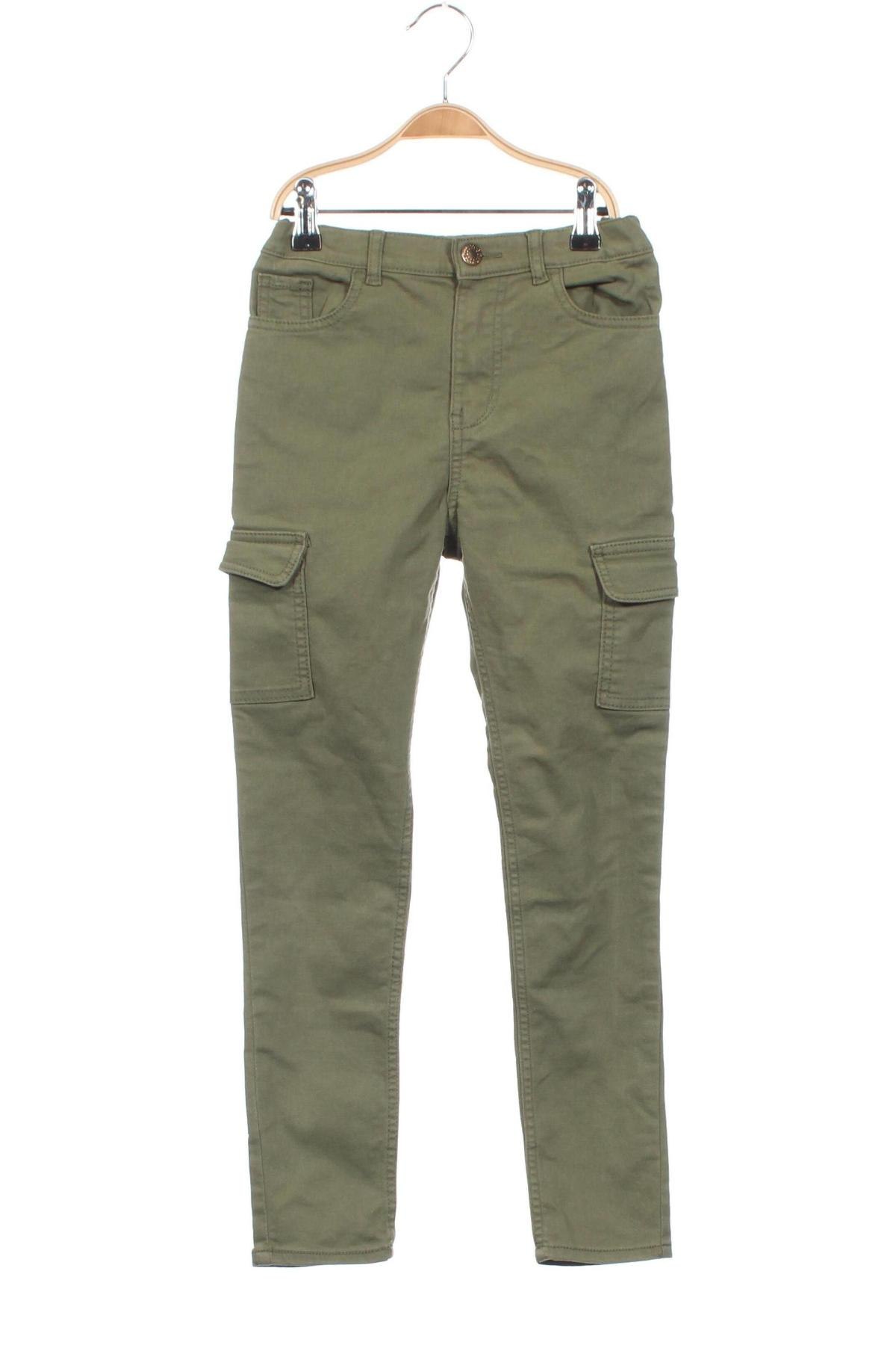 Pantaloni pentru copii H&M, Mărime 7-8y/ 128-134 cm, Culoare Verde, Preț 53,57 Lei