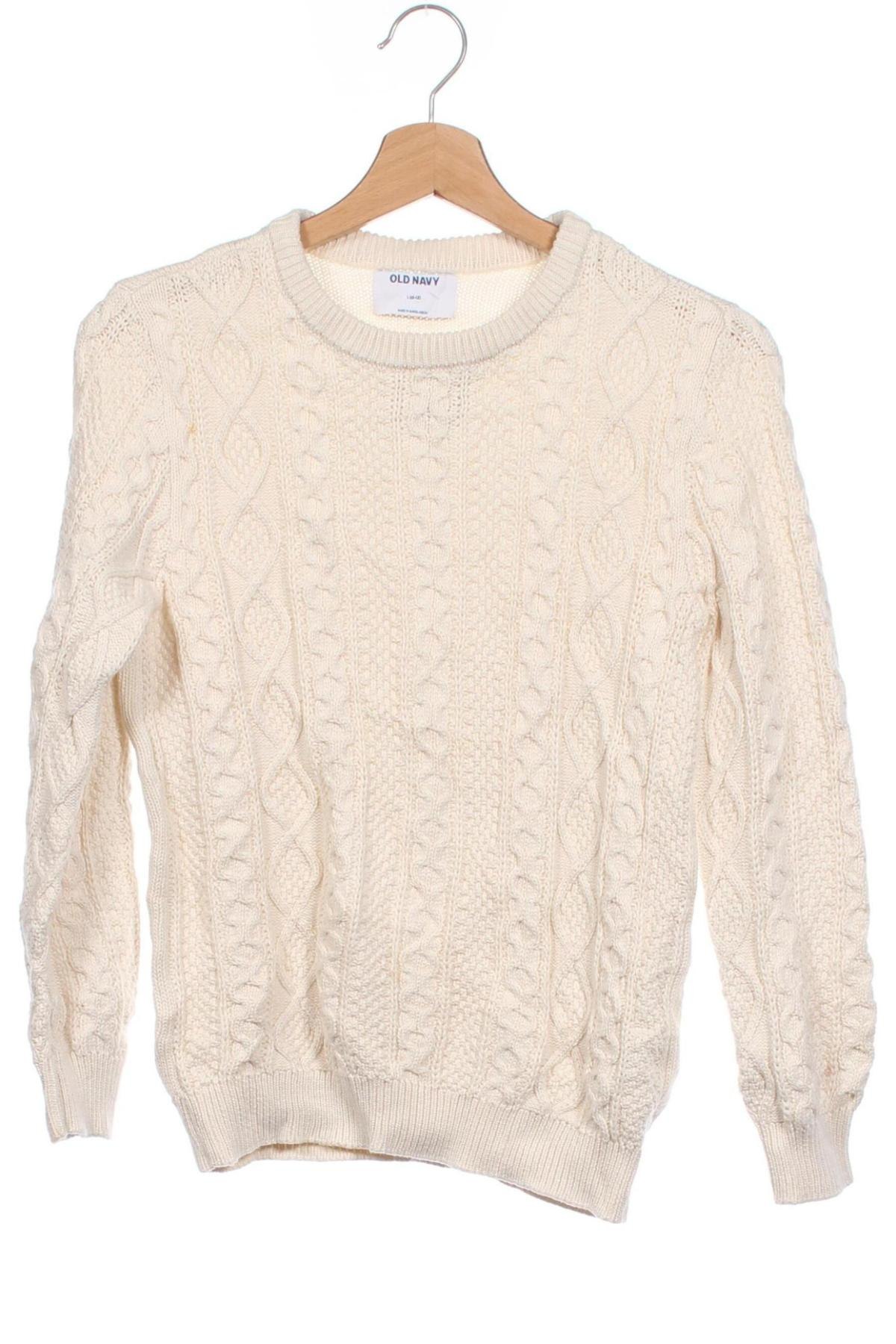 Dziecięcy sweter Old Navy, Rozmiar 11-12y/ 152-158 cm, Kolor ecru, Cena 73,99 zł