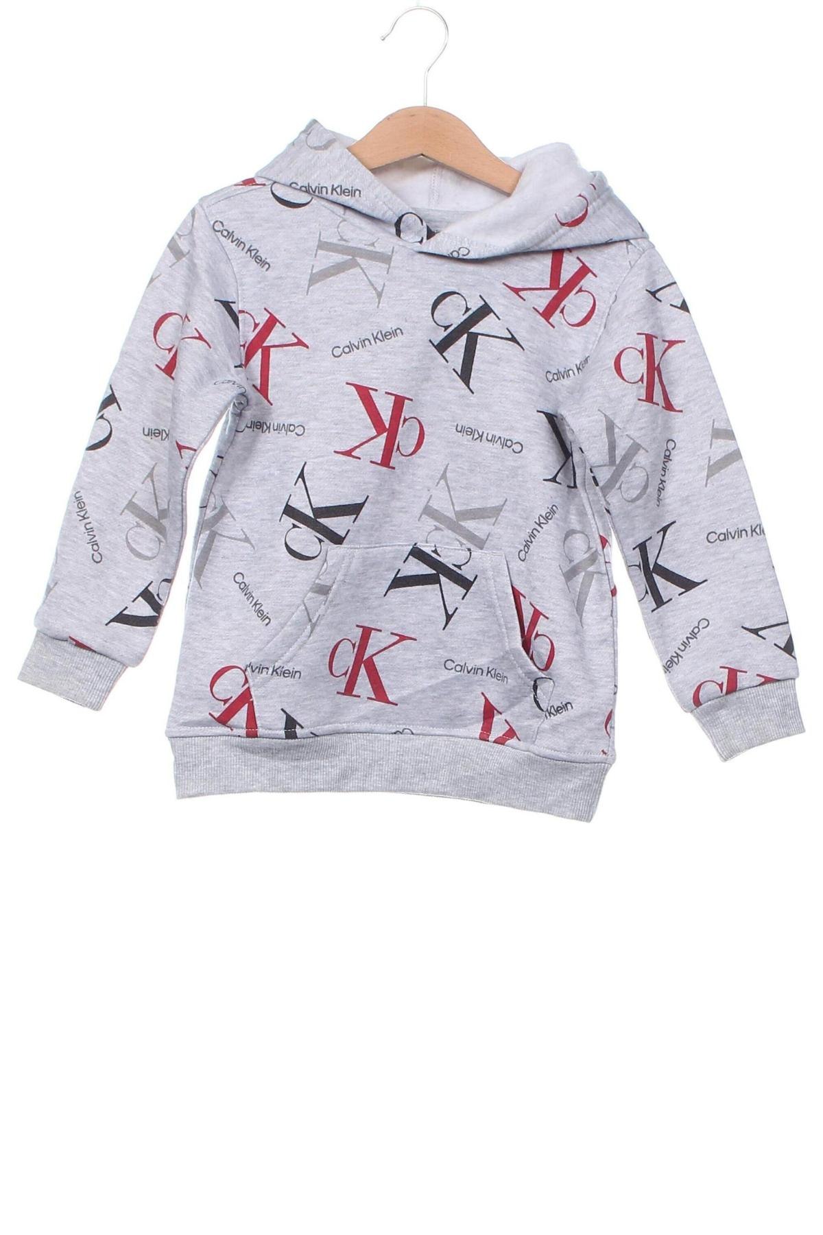 Παιδικό φούτερ Calvin Klein Jeans, Μέγεθος 4-5y/ 110-116 εκ., Χρώμα Γκρί, Τιμή 54,99 €