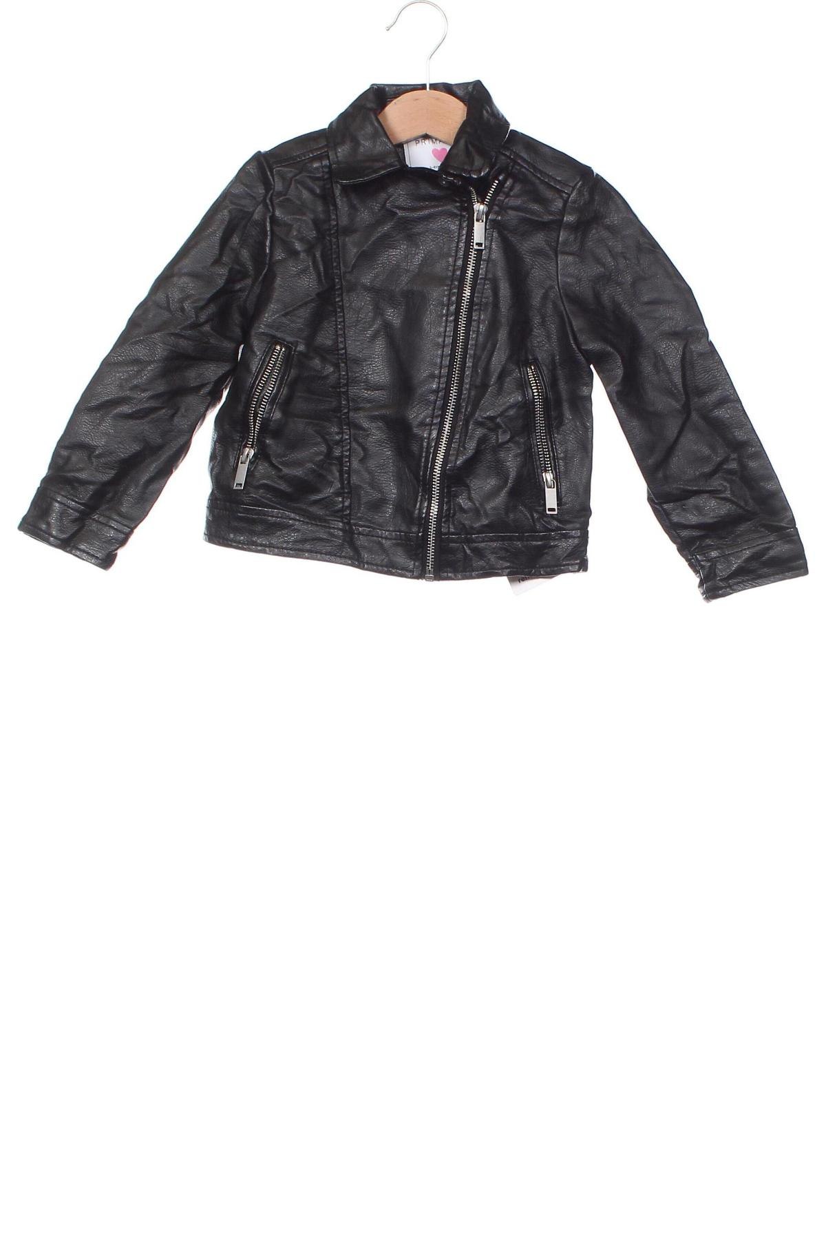 Kinder Lederjacke Primark, Größe 2-3y/ 98-104 cm, Farbe Schwarz, Preis 25,49 €