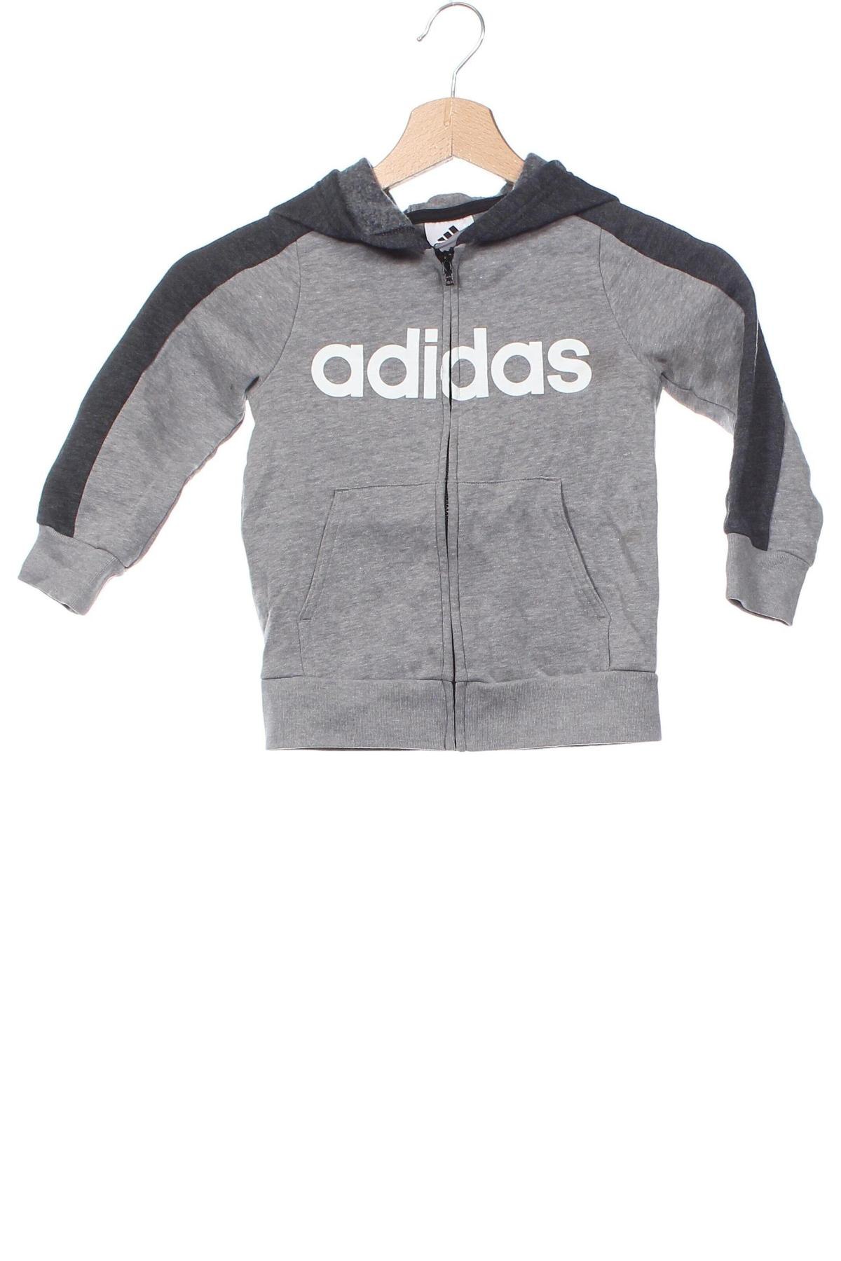 Παιδικό αθλητικό πάνω φόρμα Adidas, Μέγεθος 4-5y/ 110-116 εκ., Χρώμα Γκρί, Τιμή 17,99 €