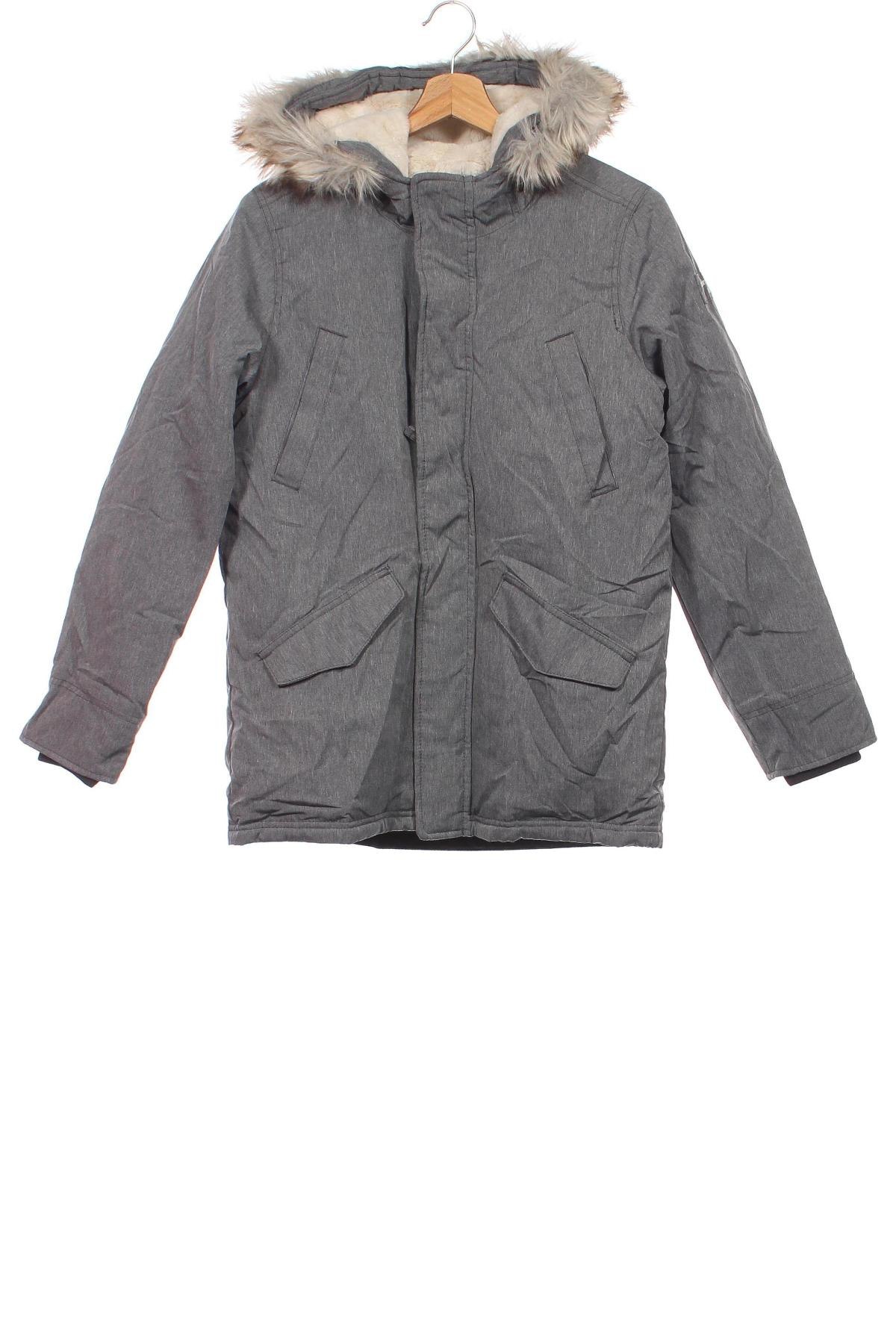 Kinderjacke Abercrombie Kids, Größe 13-14y/ 164-168 cm, Farbe Grau, Preis 48,49 €