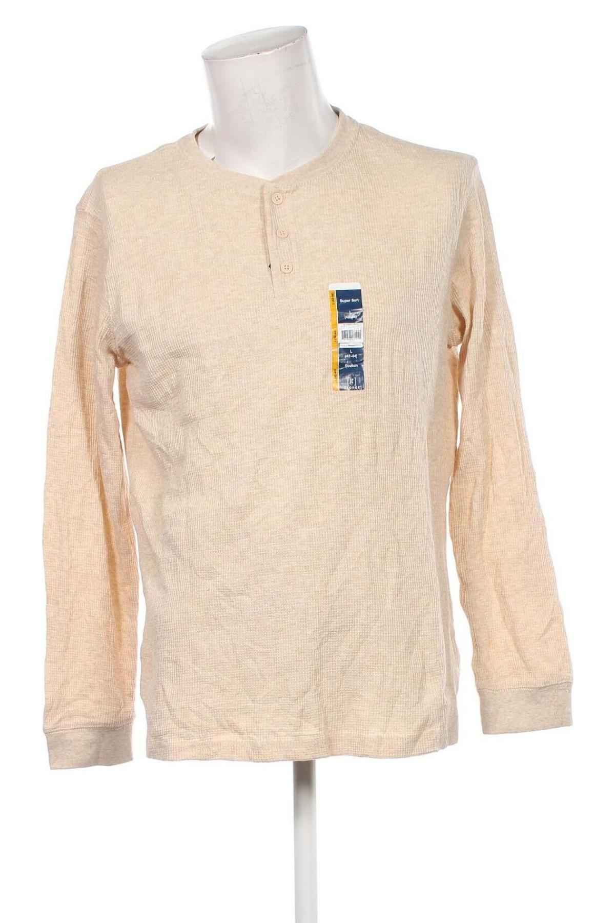 Herren Shirt George, Größe L, Farbe Beige, Preis 21,99 €