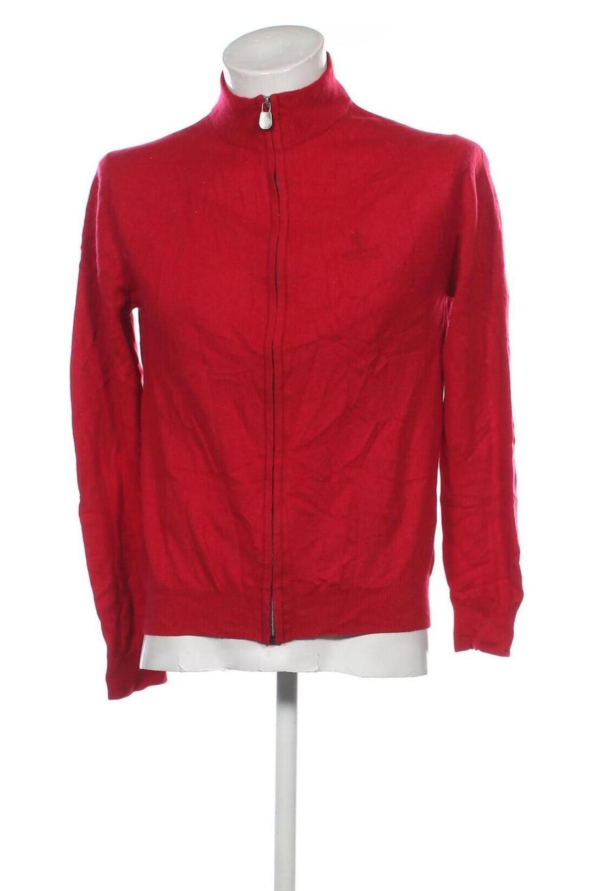 Herren Strickjacke St. Moritz, Größe M, Farbe Rot, Preis € 75,49