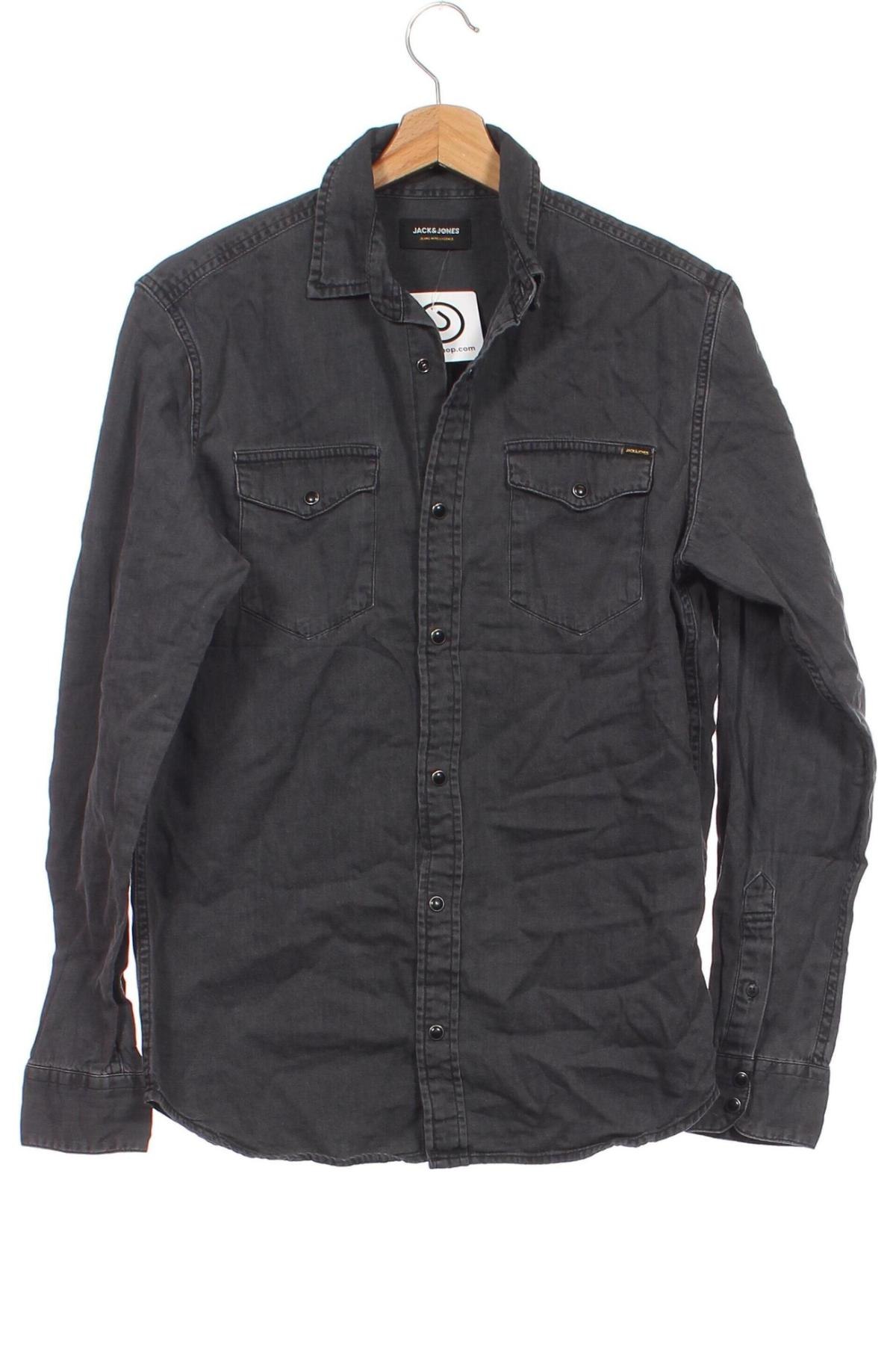 Cămașă de bărbați Jack & Jones, Mărime S, Culoare Gri, Preț 56,99 Lei