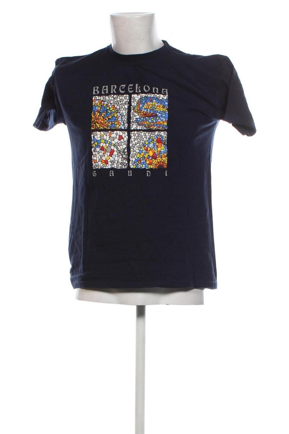 Ανδρικό t-shirt B&C Collection, Μέγεθος S, Χρώμα Μπλέ, Τιμή 6,99 €