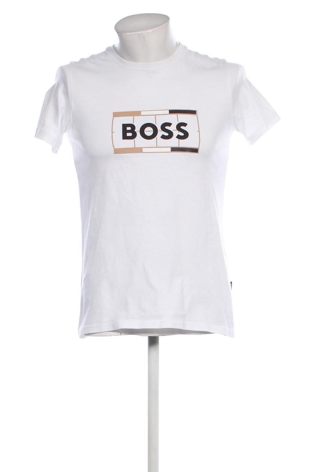 Męski T-shirt BOSS, Rozmiar S, Kolor Biały, Cena 142,53 zł