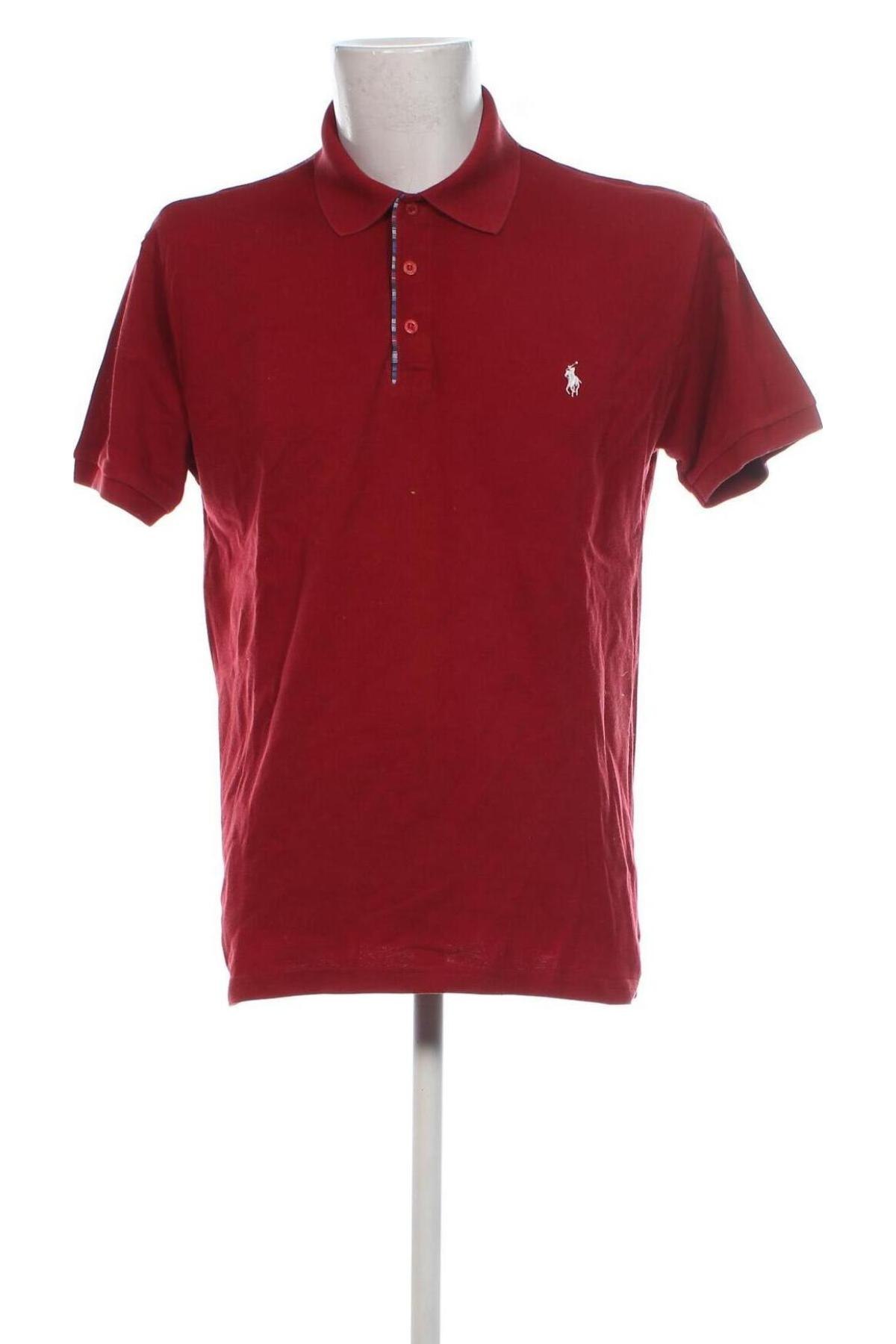 Męski T-shirt Polo By Ralph Lauren, Rozmiar XL, Kolor Czerwony, Cena 157,30 zł