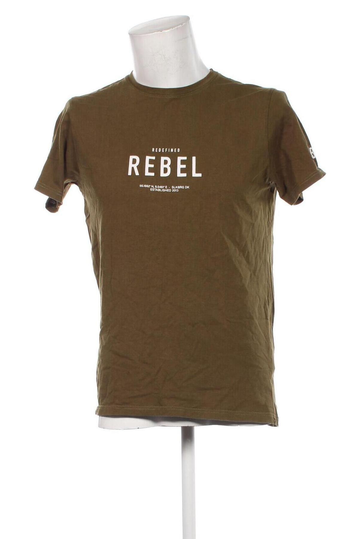 Męski T-shirt Rebel, Rozmiar M, Kolor Zielony, Cena 43,68 zł