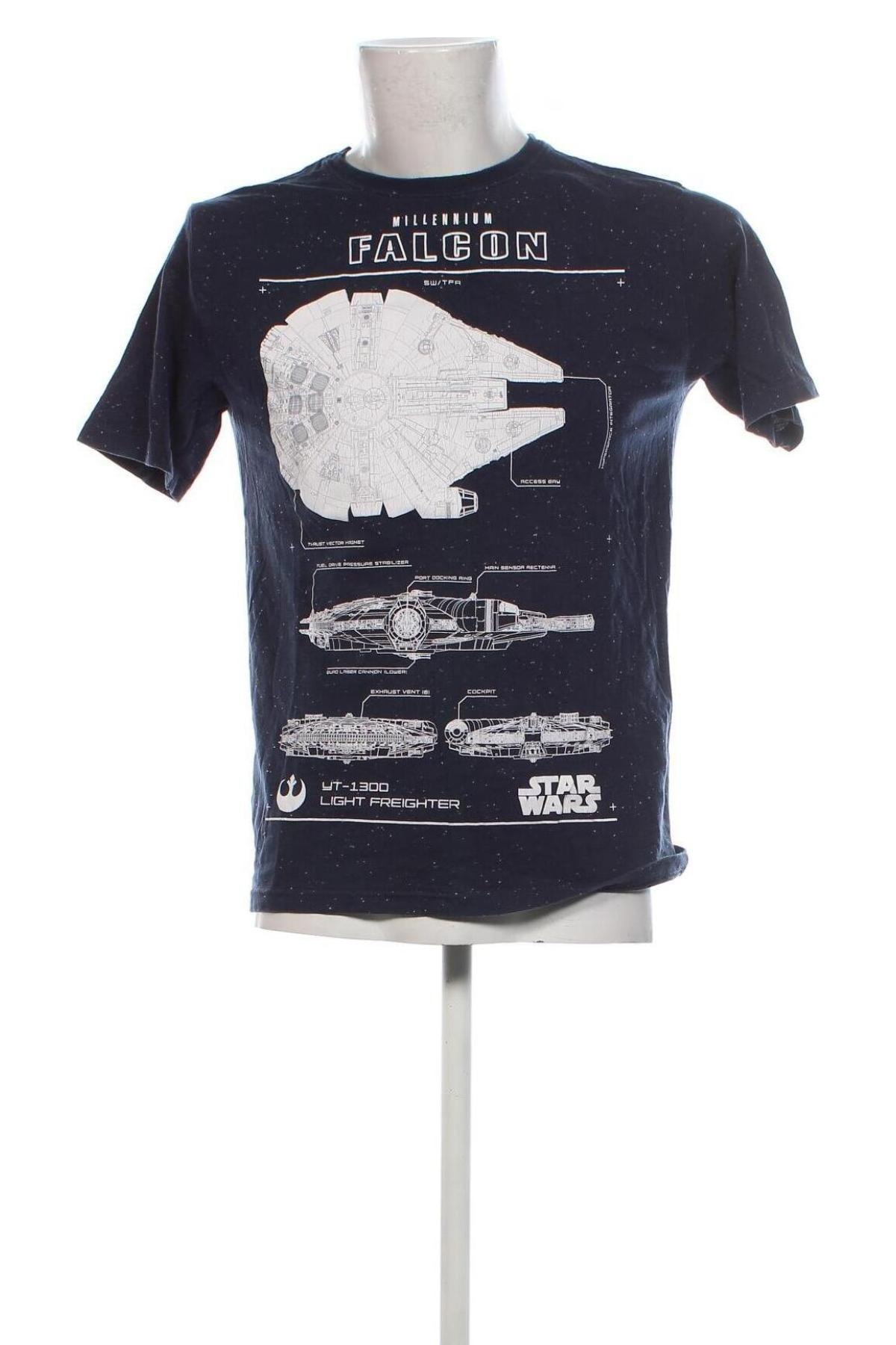 Ανδρικό t-shirt Star Wars, Μέγεθος L, Χρώμα Μπλέ, Τιμή 7,67 €