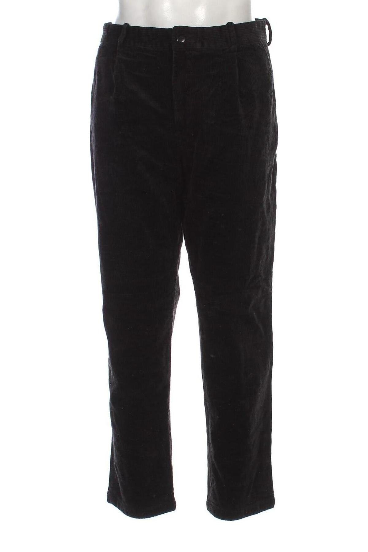 Pantaloni raiați de bărbați H&M, Mărime XL, Culoare Negru, Preț 58,99 Lei