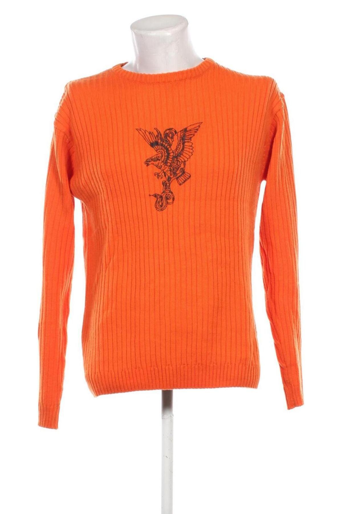 Herrenpullover Duty Free, Größe L, Farbe Orange, Preis € 11,99