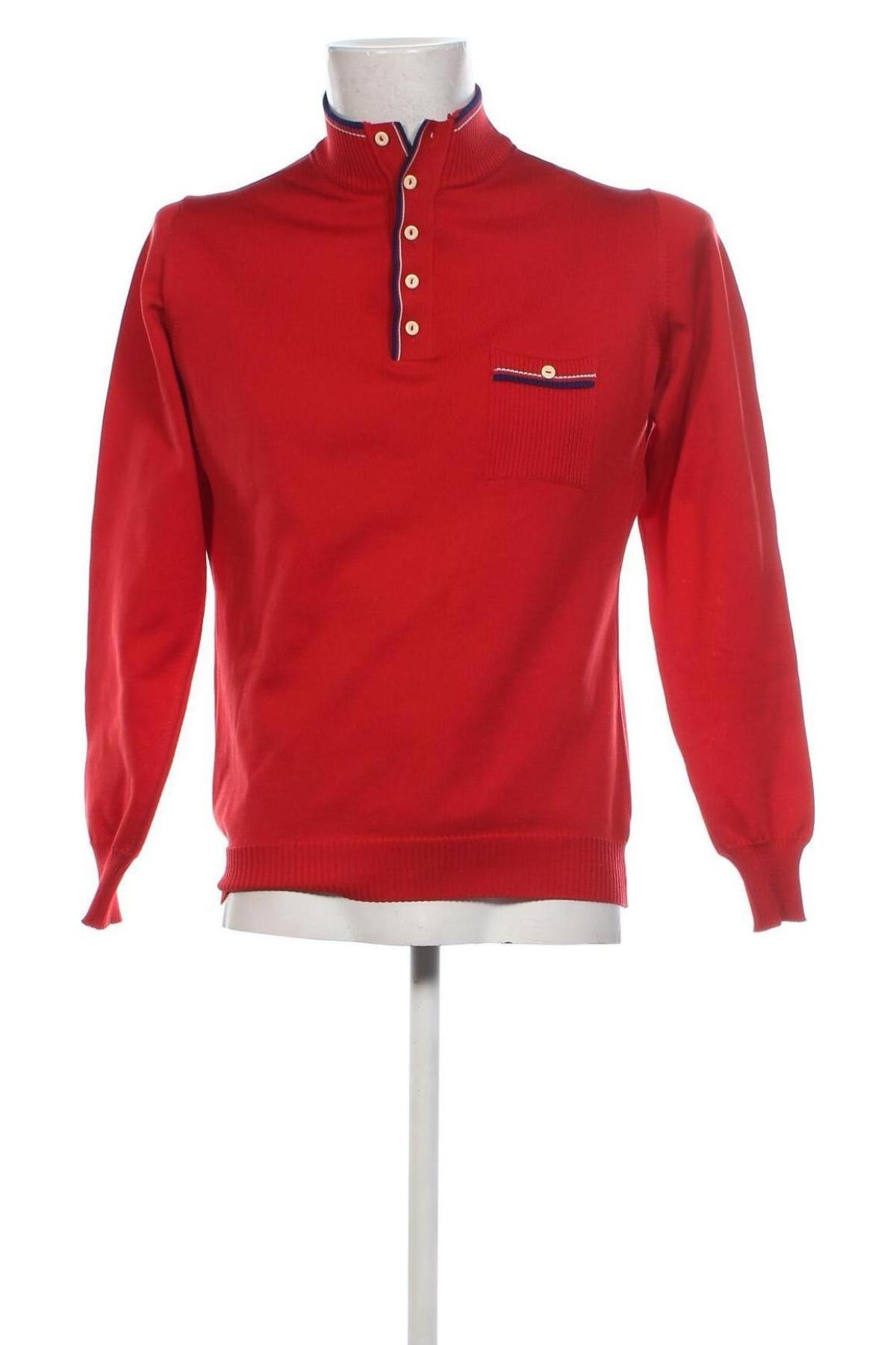 Herrenpullover Trevira, Größe M, Farbe Rot, Preis 33,99 €