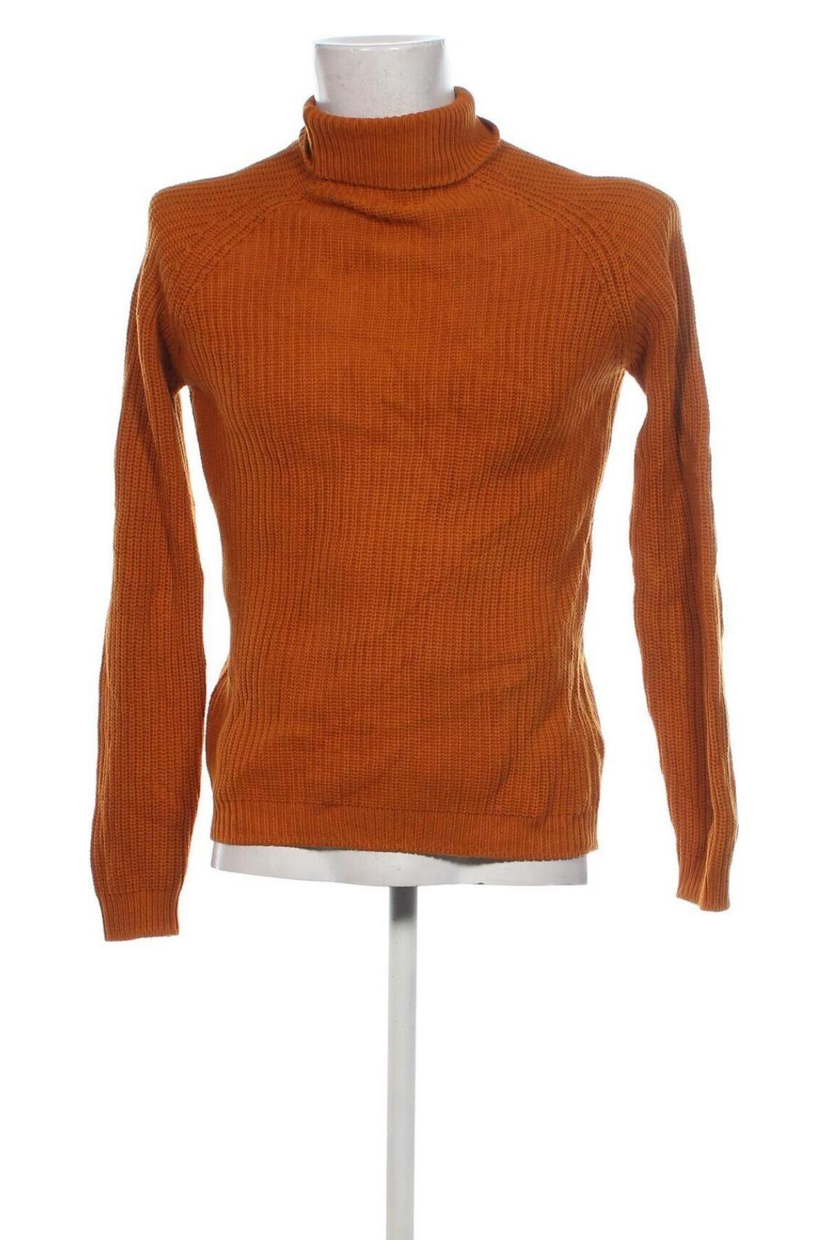 Herrenpullover Zara, Größe M, Farbe Orange, Preis 22,49 €